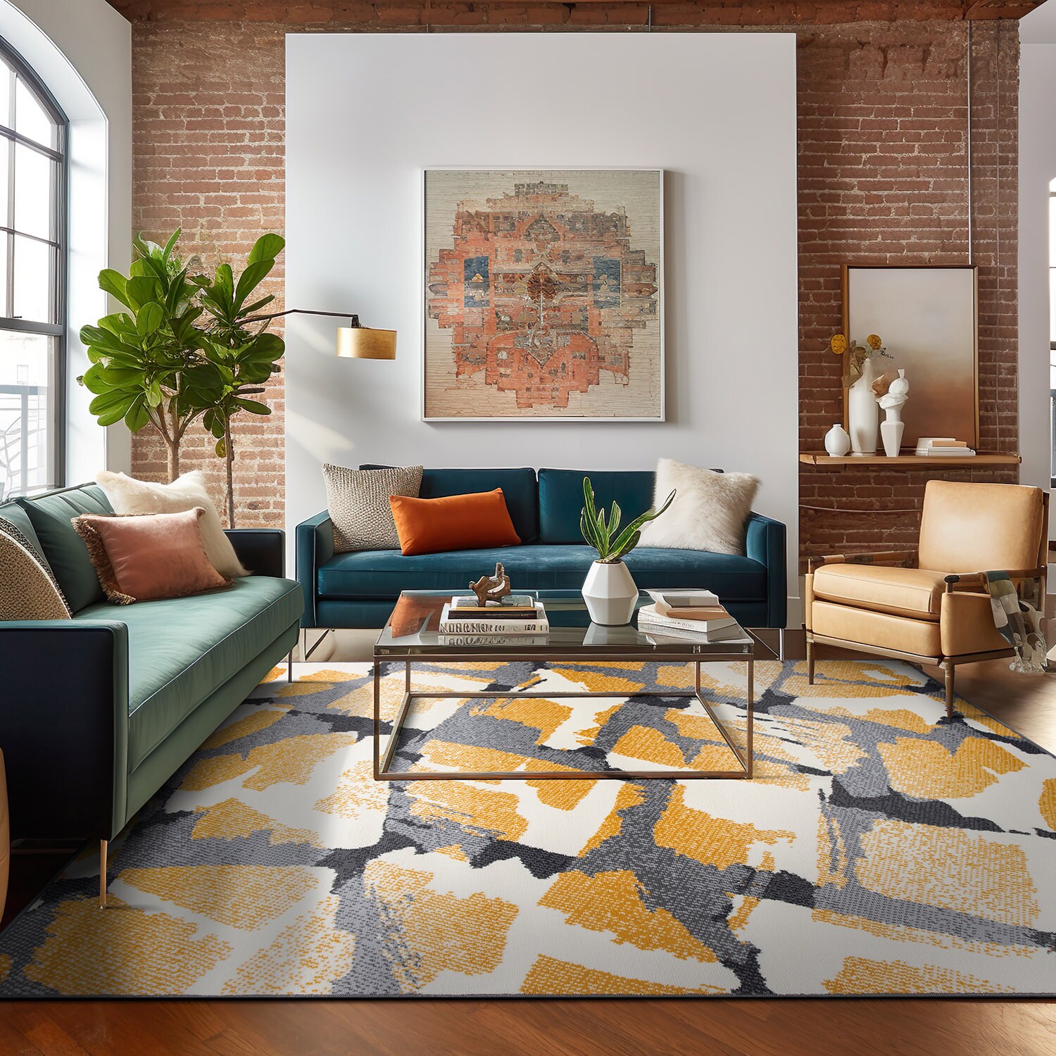 World Rug Gallery 3009YELLOW8X10 rugs - View #6
