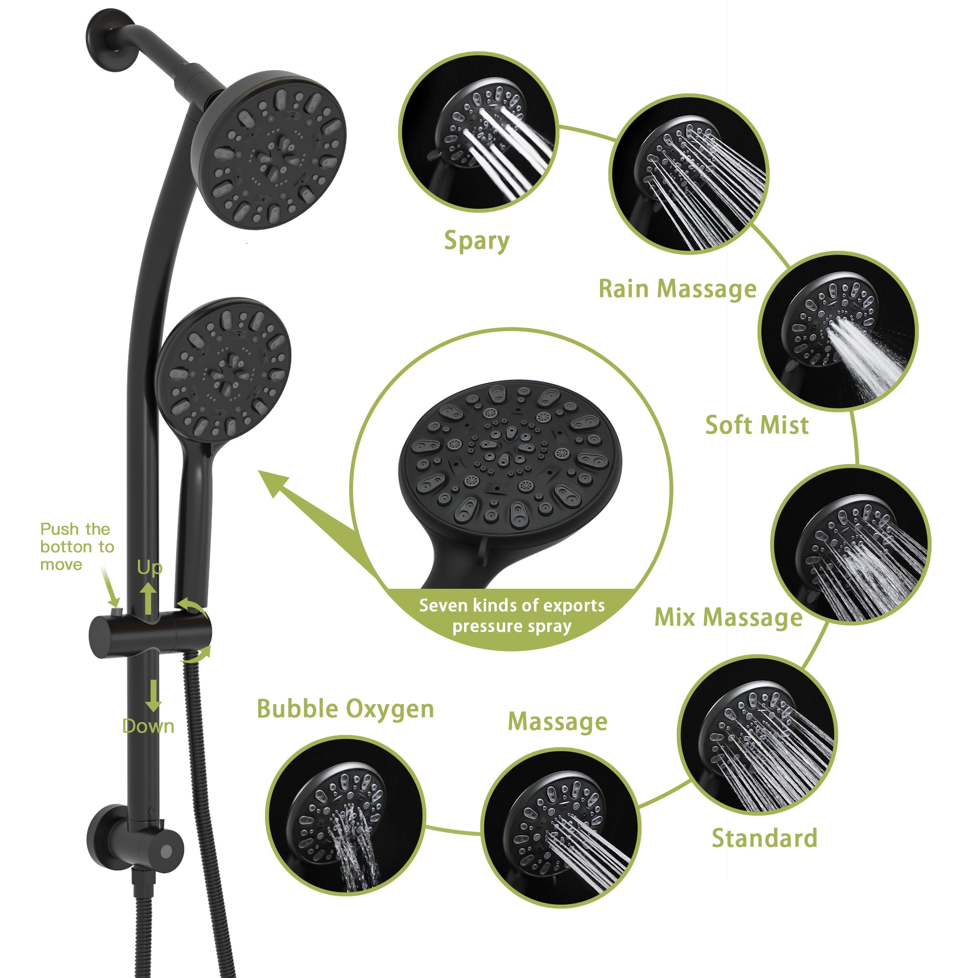Vanityfus VFH-SLF17001-B Showerhead-Bar-Panels - View #6