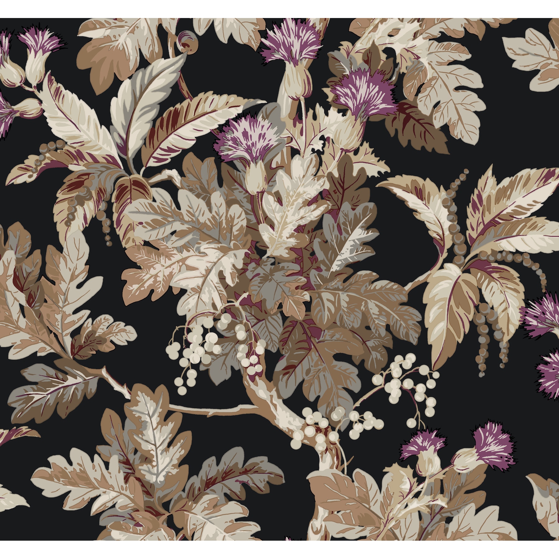 York Wallcoverings Classics 60.8-sq ft Black Non-woven Novelty Unpasted Wallpaper