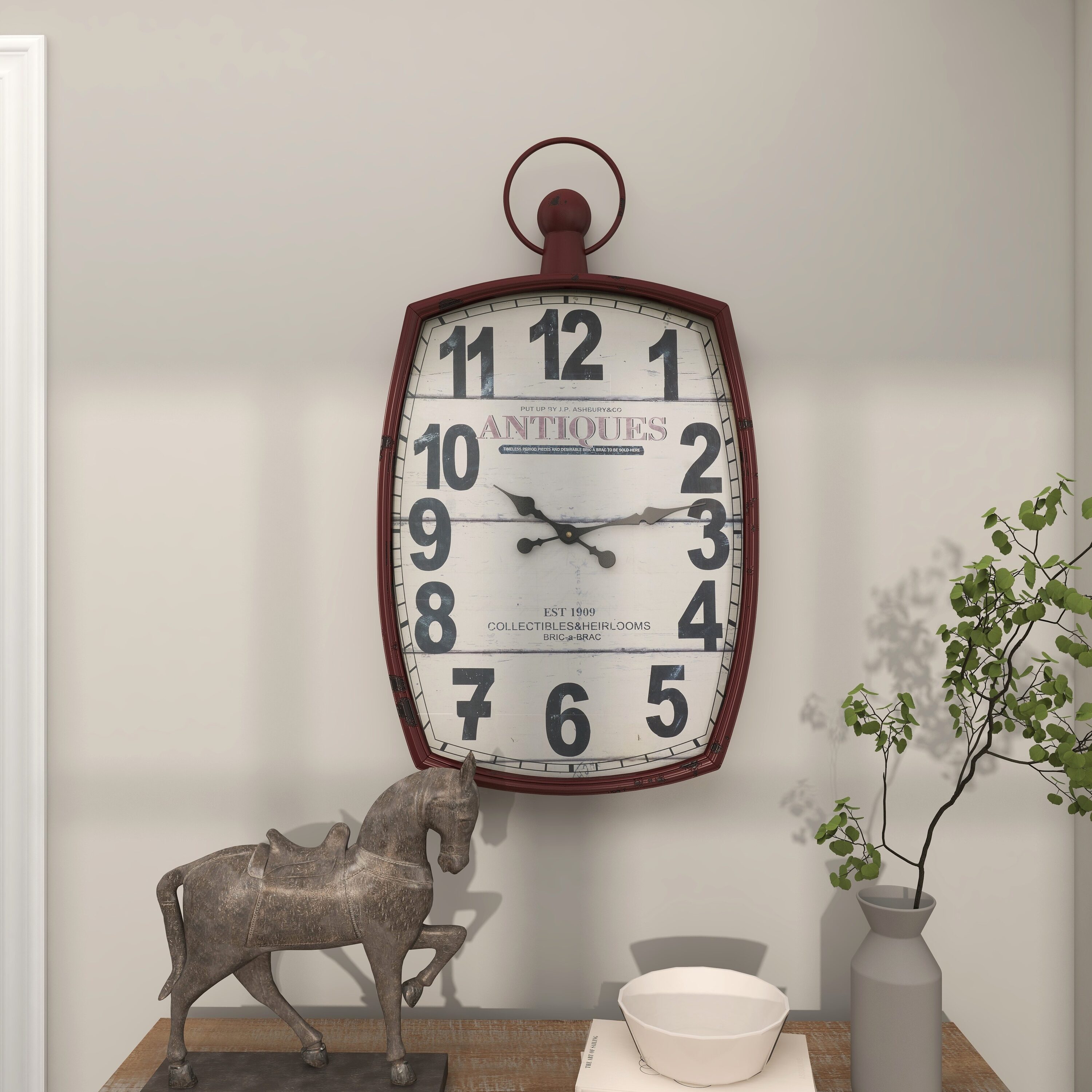 Cookman Kitchen Clock - Red