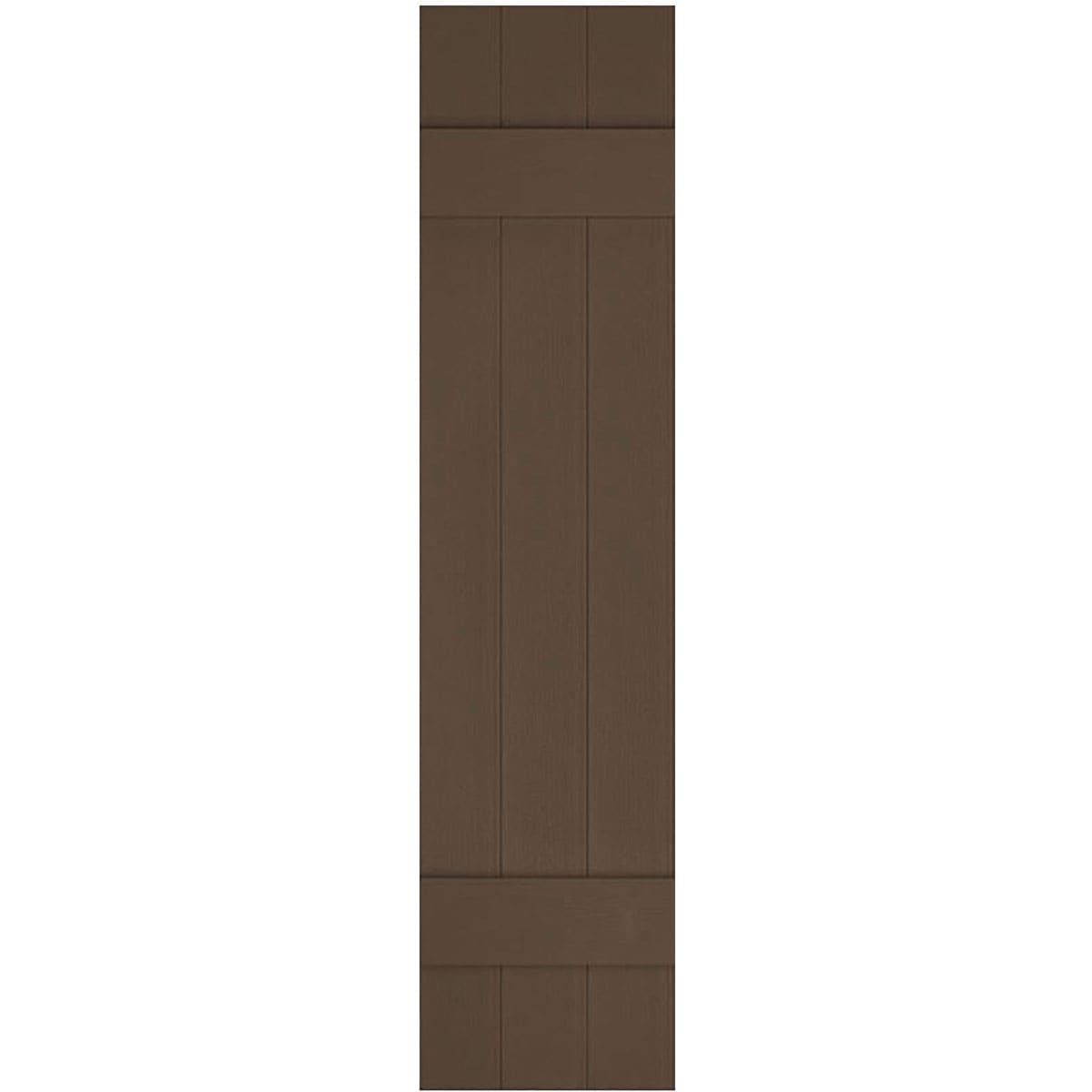 Ekena Millwork LJ4S14X04300FB 14.0-in W x 43.0-in H Federal Brown Board and batten Exterior Shutters ( 2.0 -Pack )