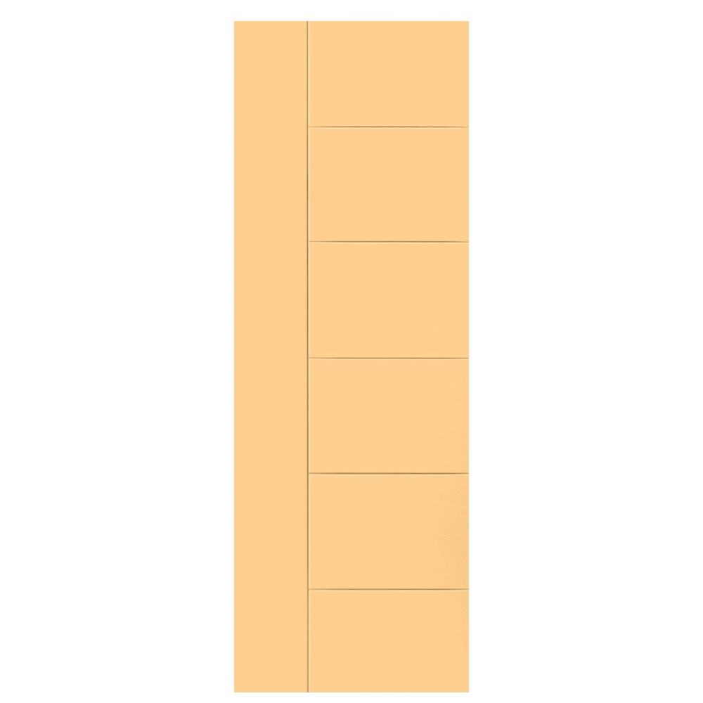 Masonite 1446736 Berkley 28-in x 80-in Marigold Flush Smooth Hollow core Prefinished Molded composite Slab Door