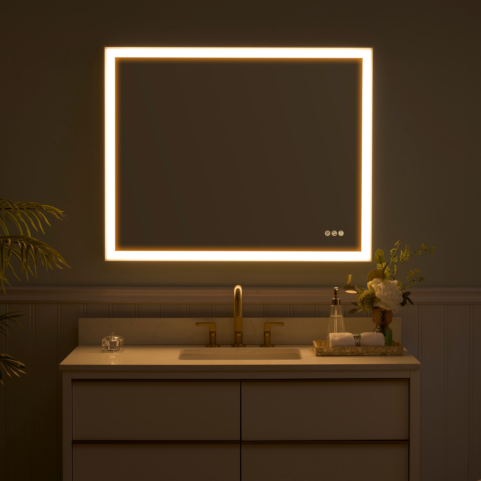 WELLFOR M1FM4032WT Framed-Bath-Mirrors - View #5