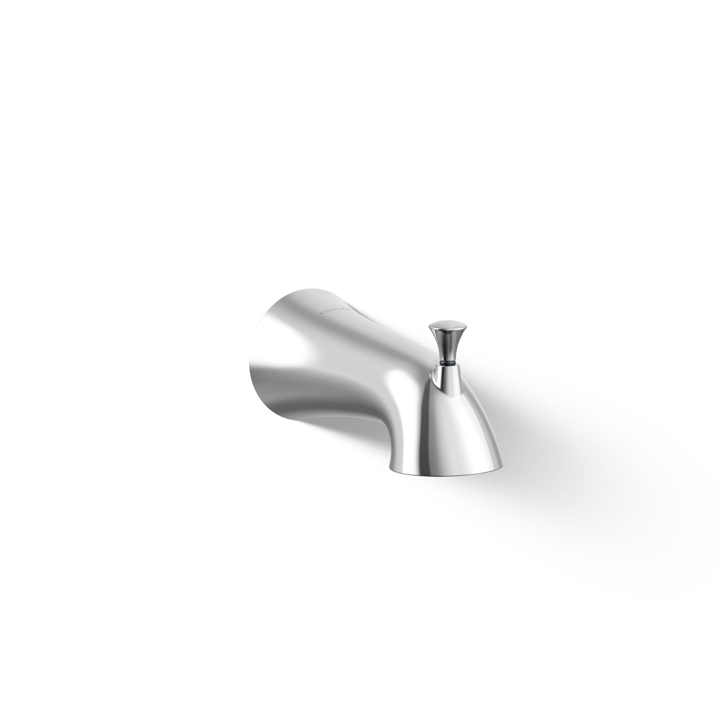KOHLER Buckley Polished Chrome Wall-mount Bathtub Spout With Diverter