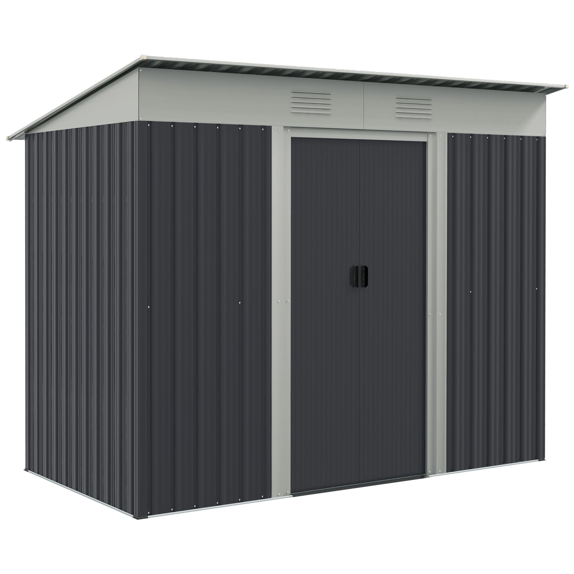 ToolCat BZ-3-134-SN 7.2-ft x 4.2-ft Galvanized steel Storage Shed