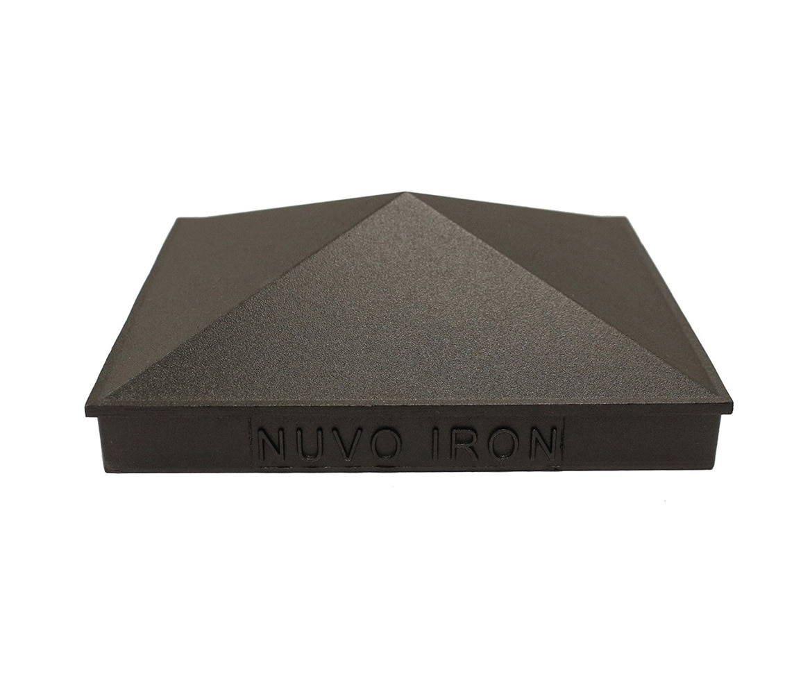 Nuvo Iron Black Aluminum Pyramid Post Cap for 4" x 6" Posts