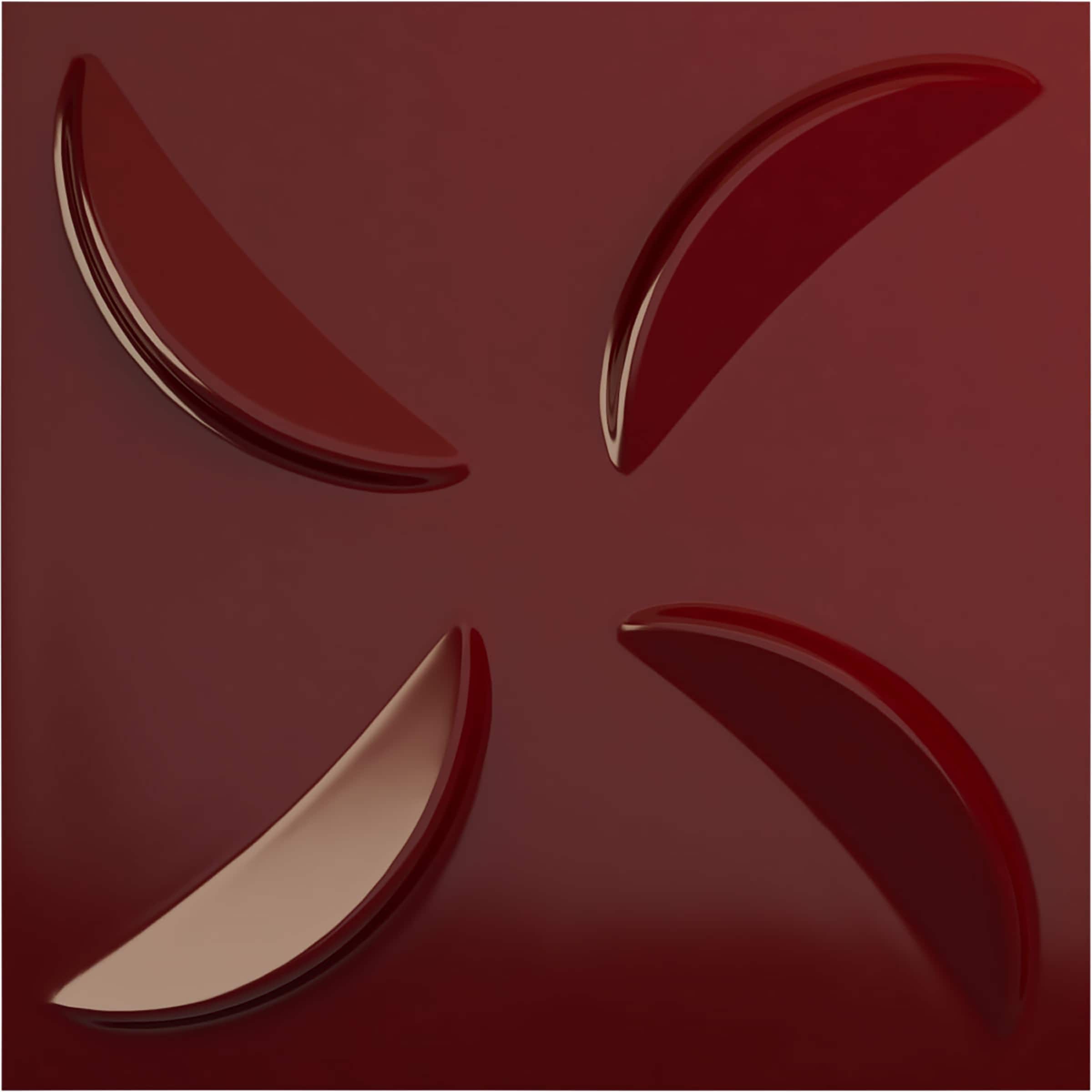 Ekena Millwork WP20X20PIHML 19-5/8-in x 19-5/8-in Embossed Paintable/Stainable Red PVC Wall Panel (
