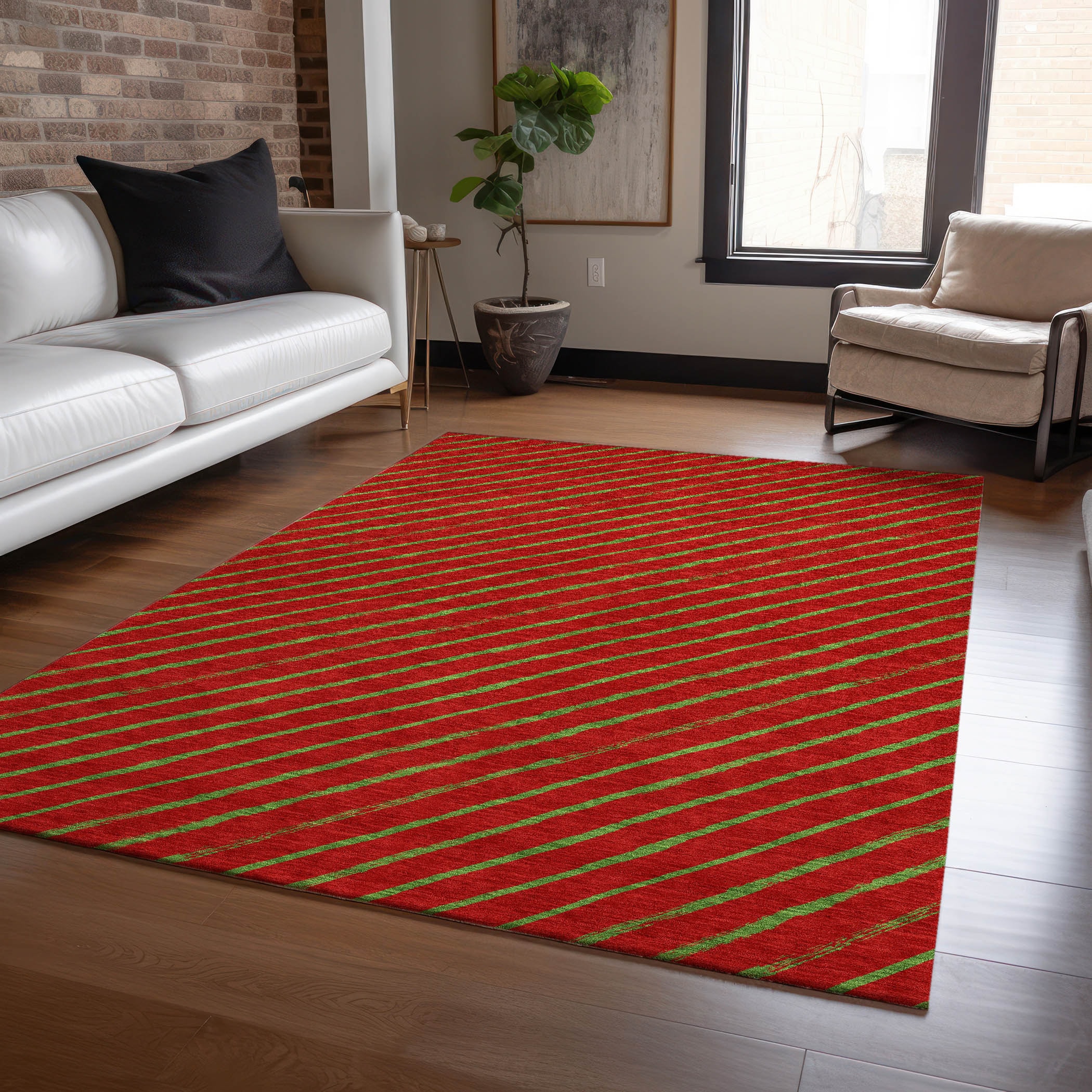 Addison Rugs ACN1819MM9X12 Chantille ACN1819MM 9 x 12 (ft) Loomed Merlot Rectangular Indoor/Outdoor Machine washable Pet Friendly Area rug