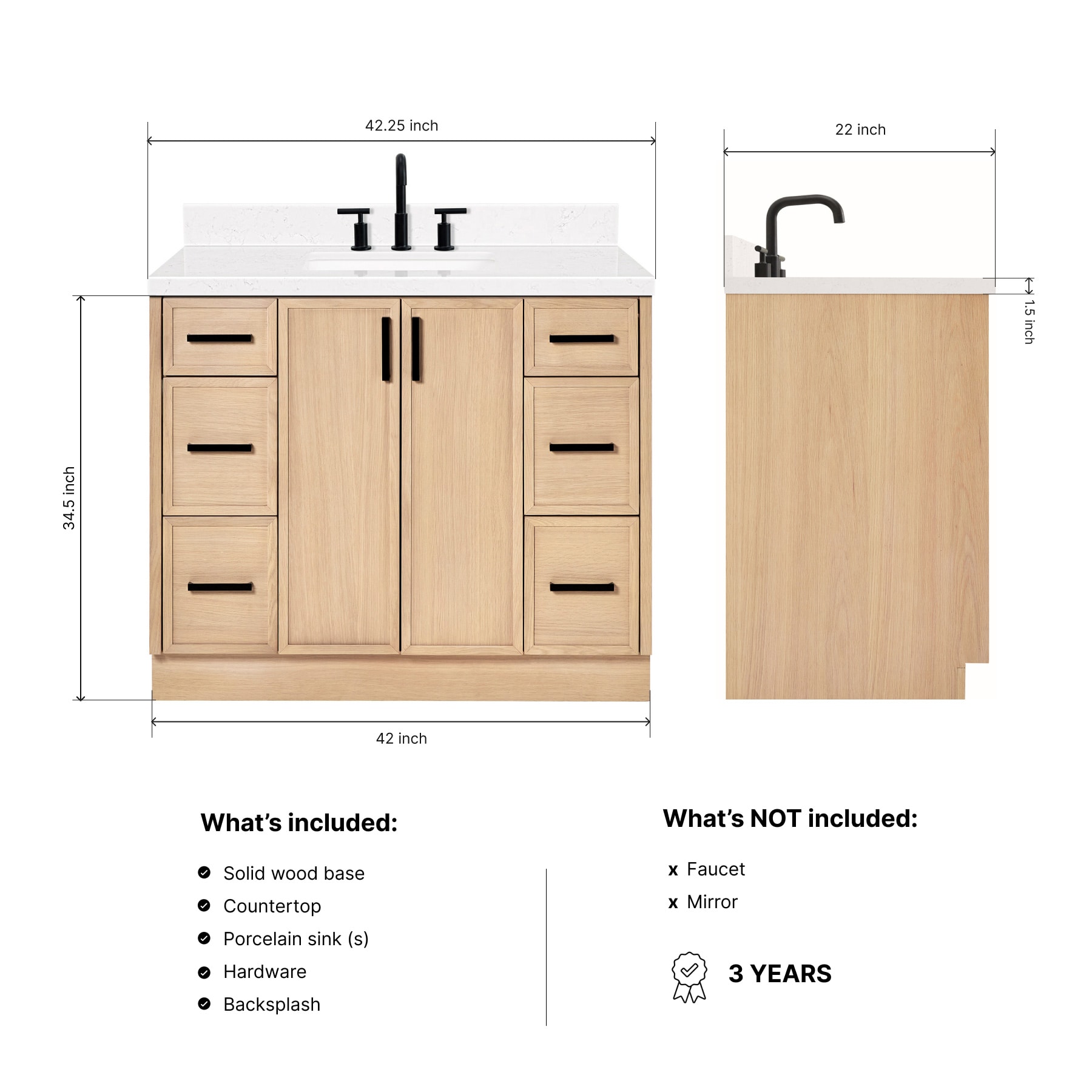 ARIEL K42CQRVOWOA Bath-Vanity-Combo - View #4