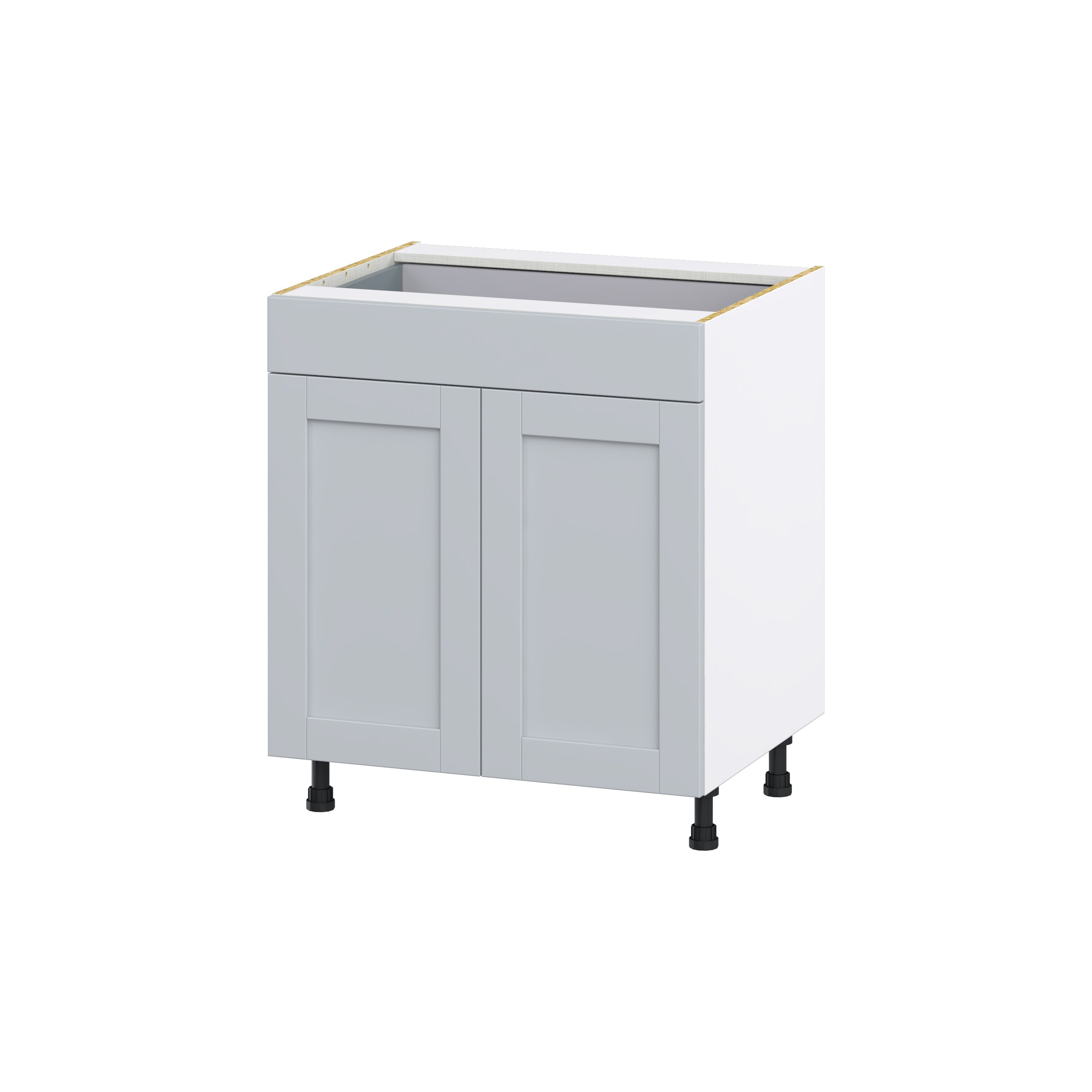 Hugo&Borg DSB30-CH Charlesberg 30-in W x 34.5-in H x 24-in D Light Gray Base Fully assembled Cabinet (Flat Panel Shaker)