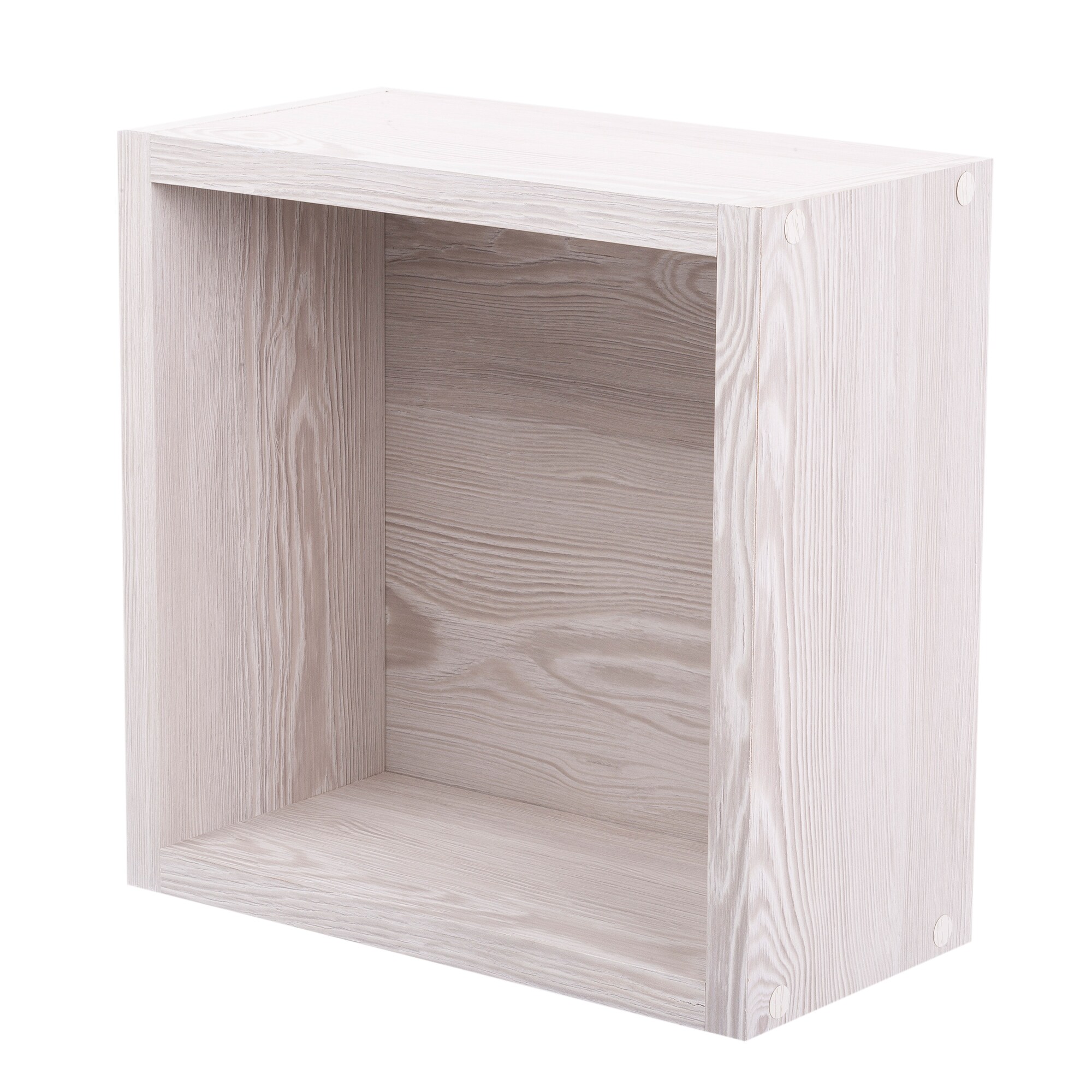 Kiera Grace FN01520-4DF 11.8-in L x 5.8-in D x 11.8-in H Weather Gray MDF Square Floating shelf