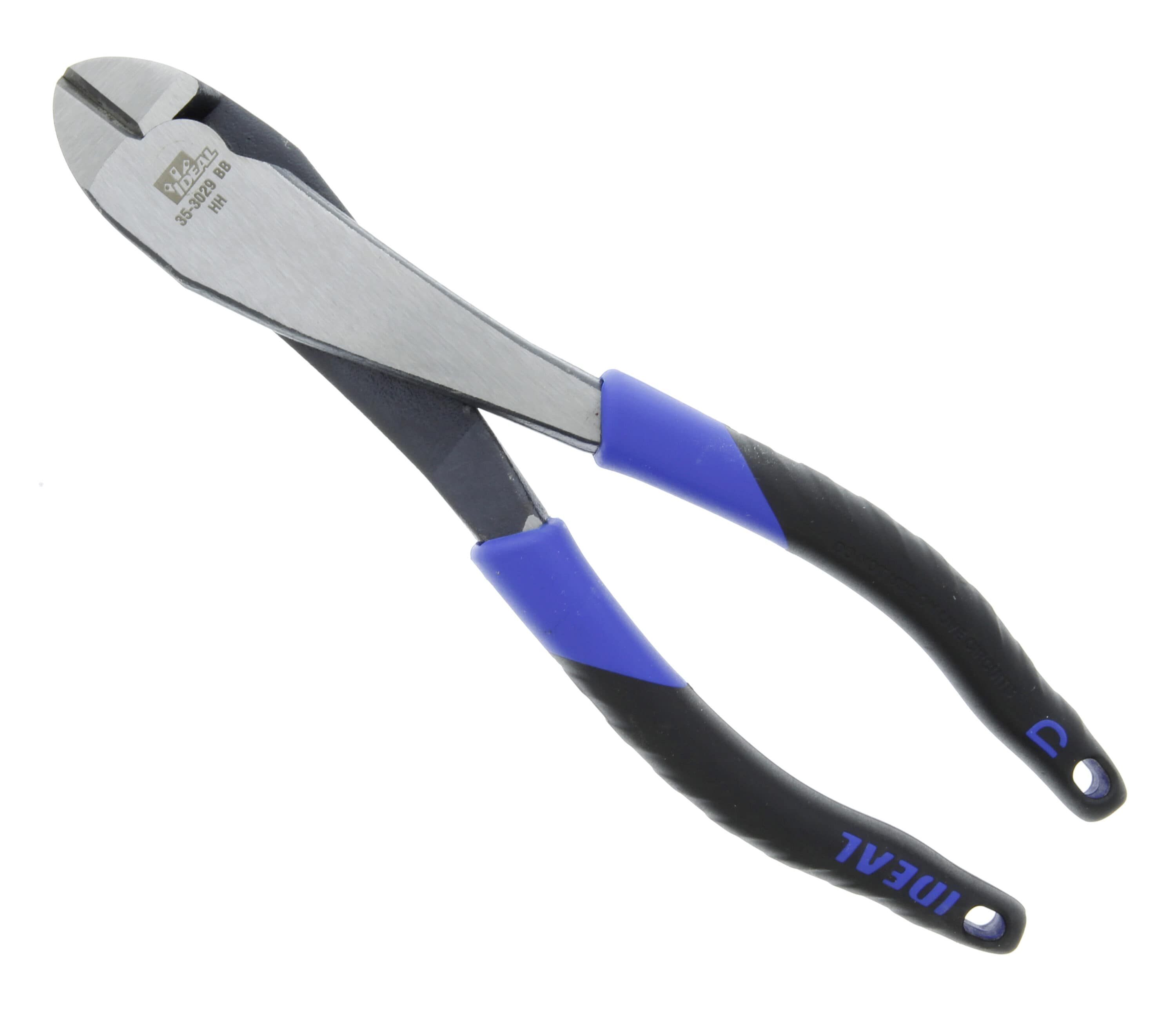 High-leverage Angled head 8-in Electrical Diagonal Cutting Pliers in Black | - IDEAL 35-3029