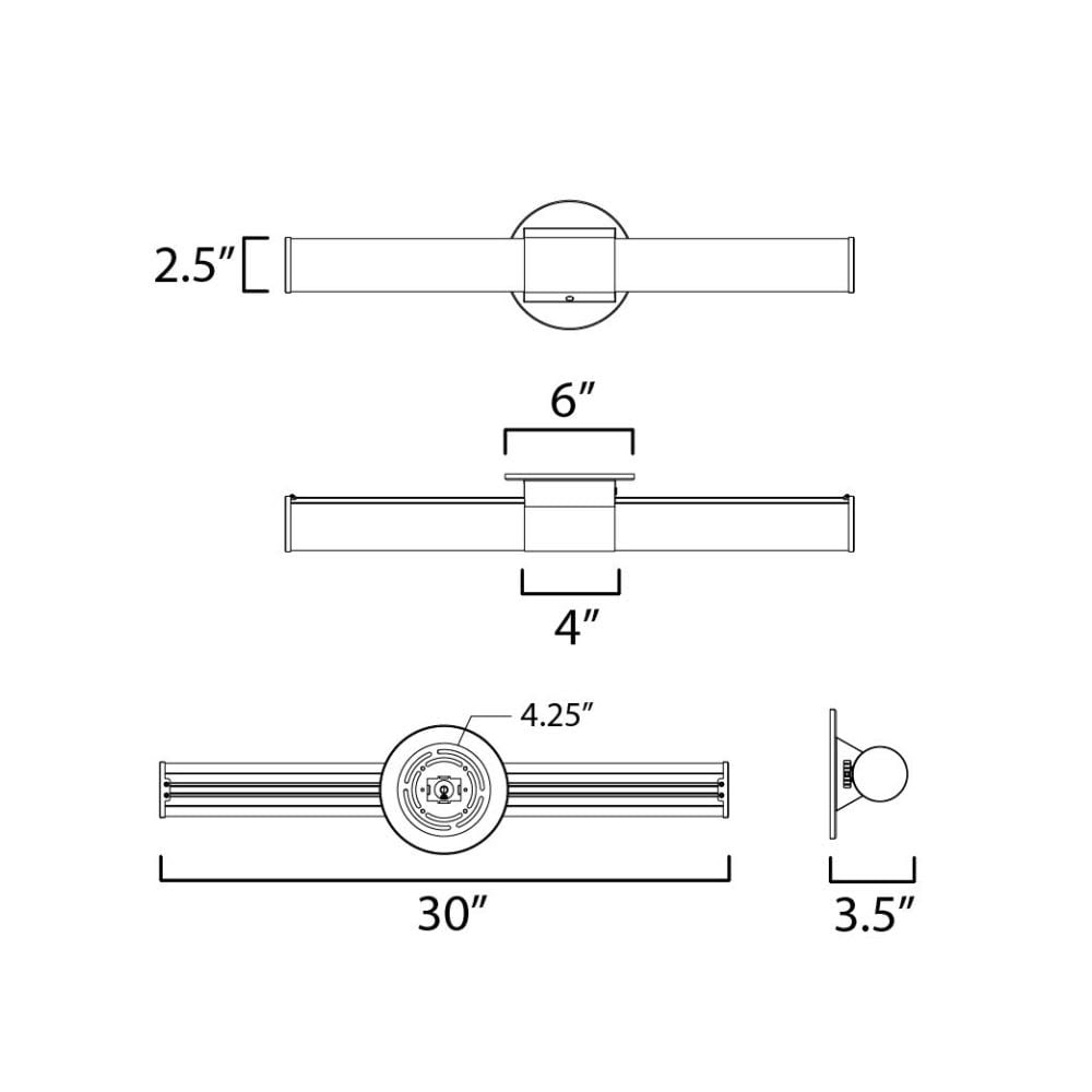 Maxim Lighting A-MX-59704WTBKAB flushmounts - View #6