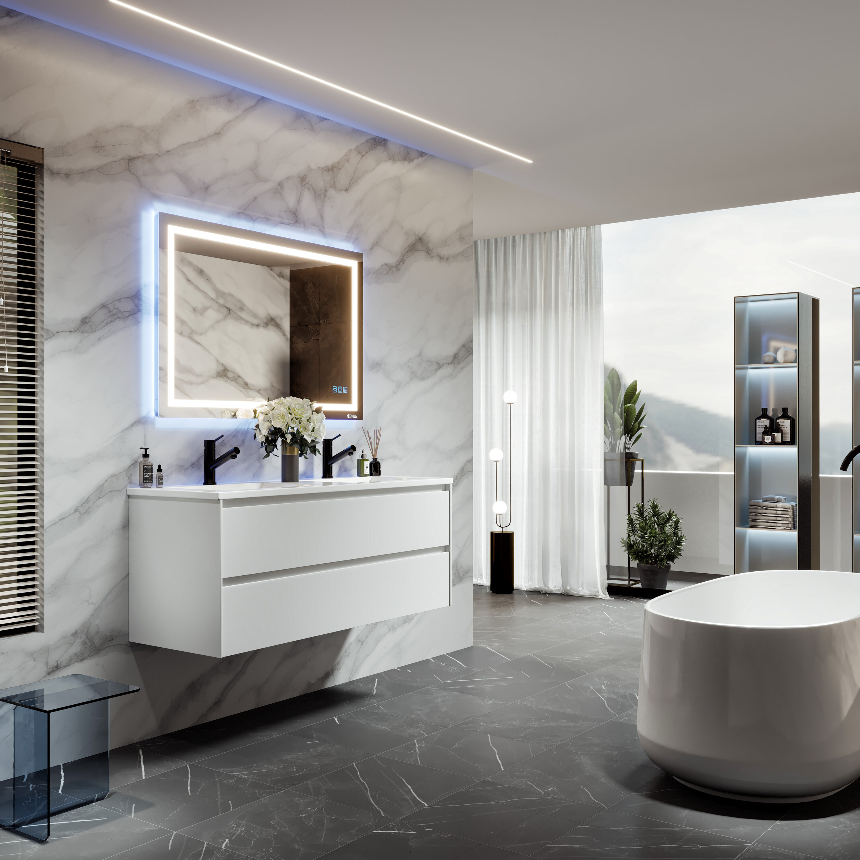 Eviva EVVN547-48MWH Bath-Vanity-Combo - View #7