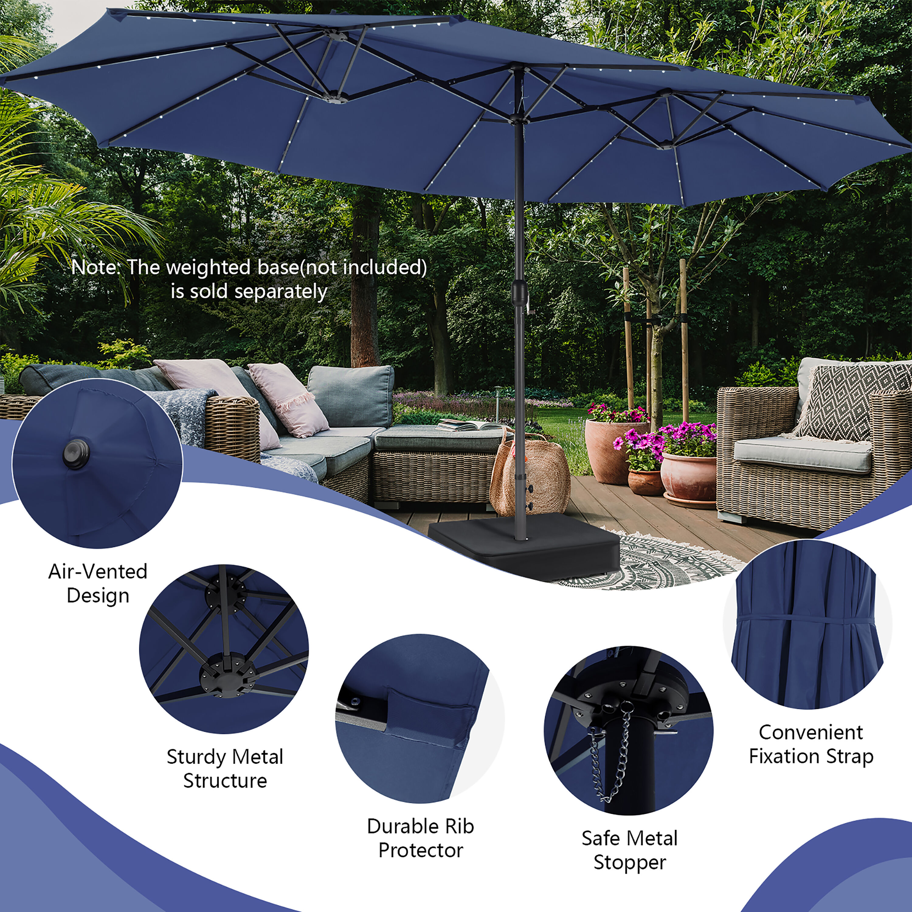Costway NP10246NY Umbrellas-2 - View #2