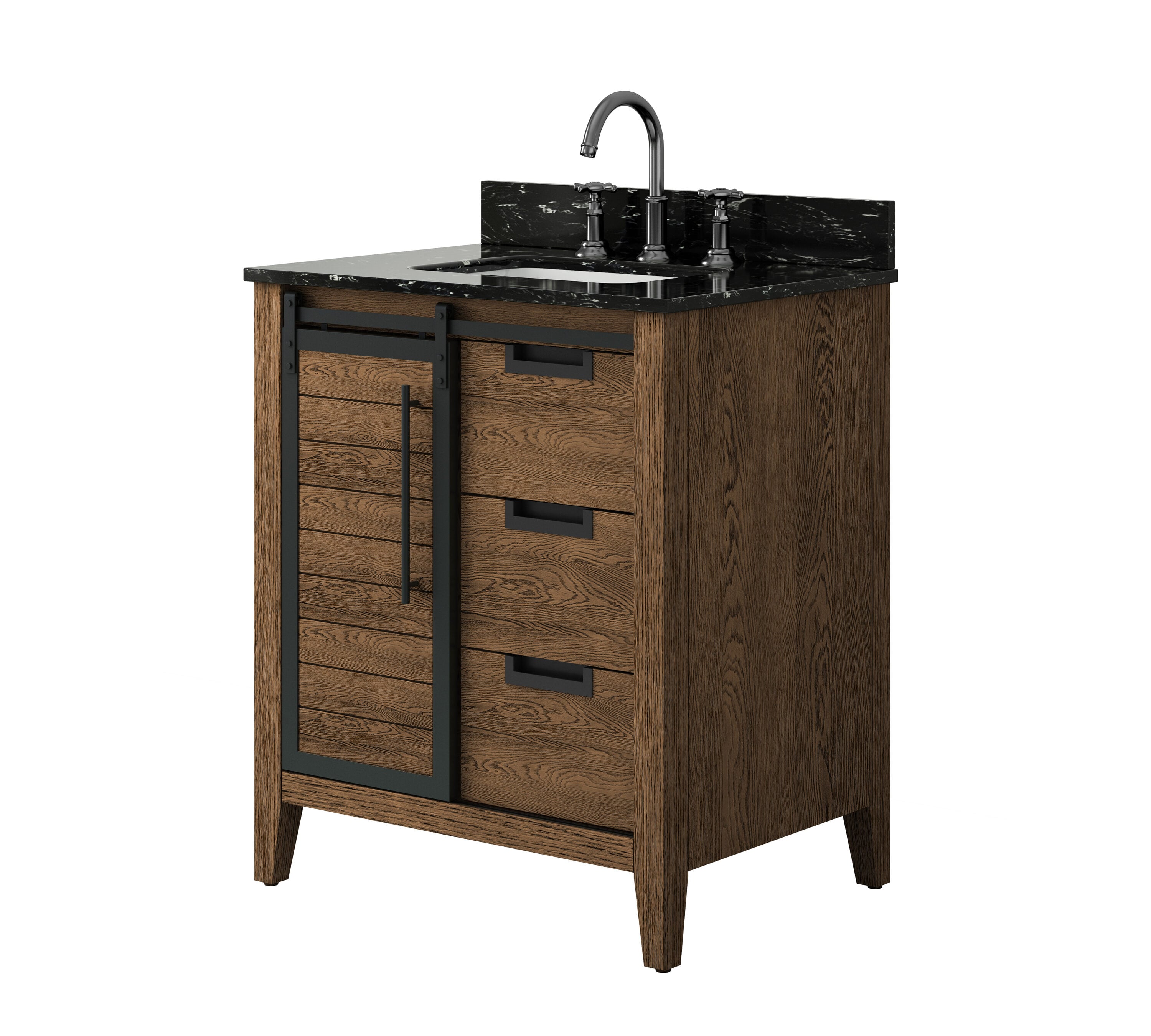 allen + roth TJ-0113V3022BR Bath-Vanity-Combo - View #3