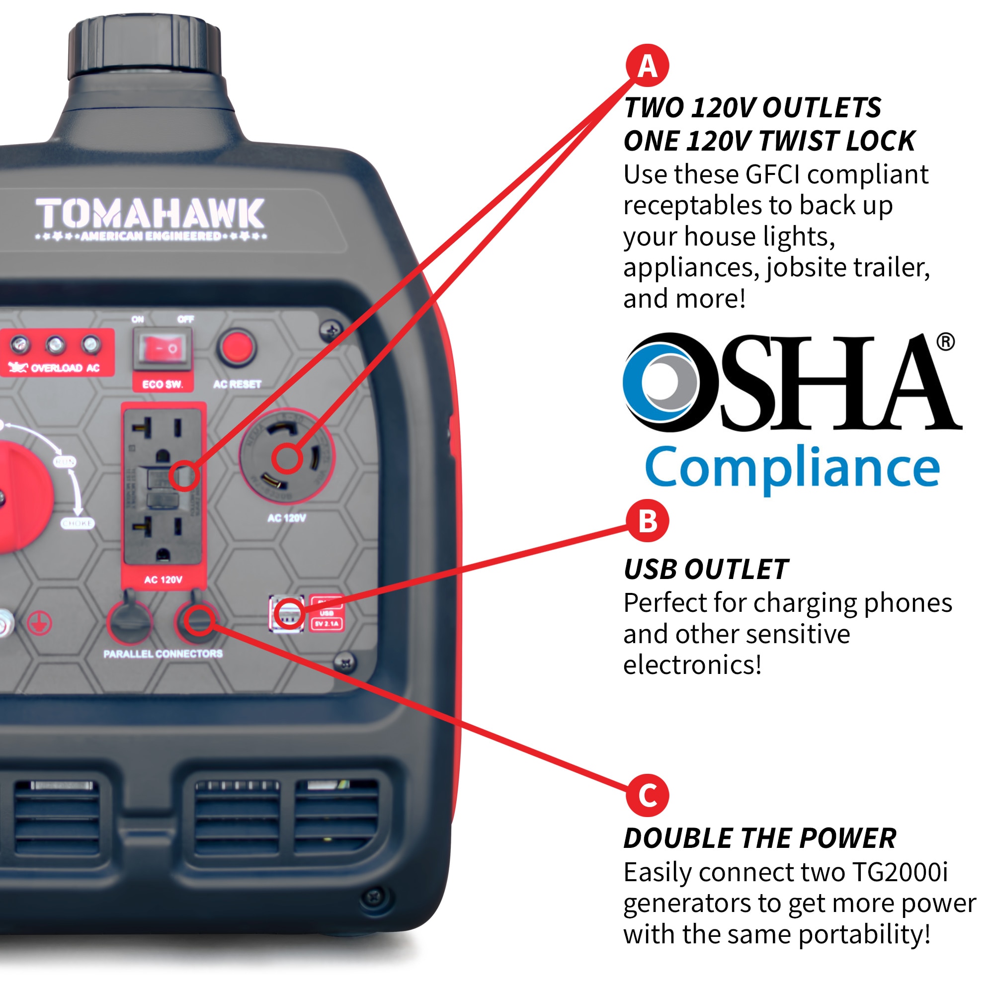 Tomahawk Power TG3000I Inverter-Generators - View #6