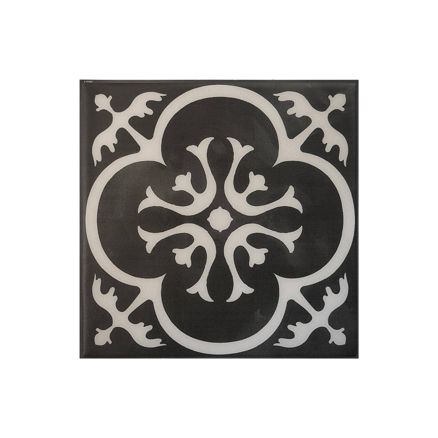 Smart Tiles Vintage Girona Nera Black 8-in x 8-in Matte Resin Mixed Pattern Patterned Peel and Stick Wall Tile (1.59-sq. ft/ Carton)