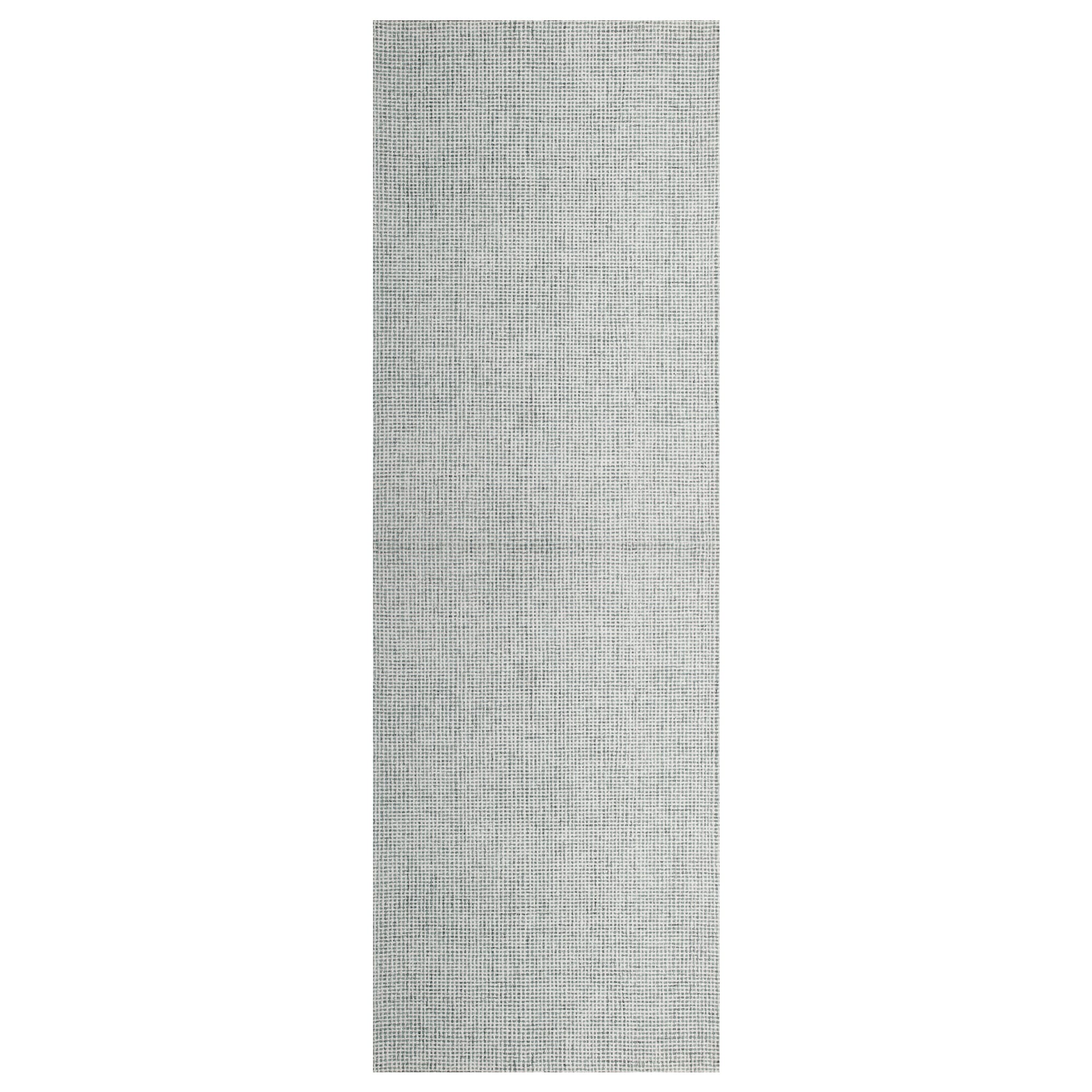 LR Home 4041A4590304J8 2 x 8 (ft) Tufted Wool Green/ Ivory Rectangular Indoor/Outdoor Geometric Farmhouse/Cottage Runner rug