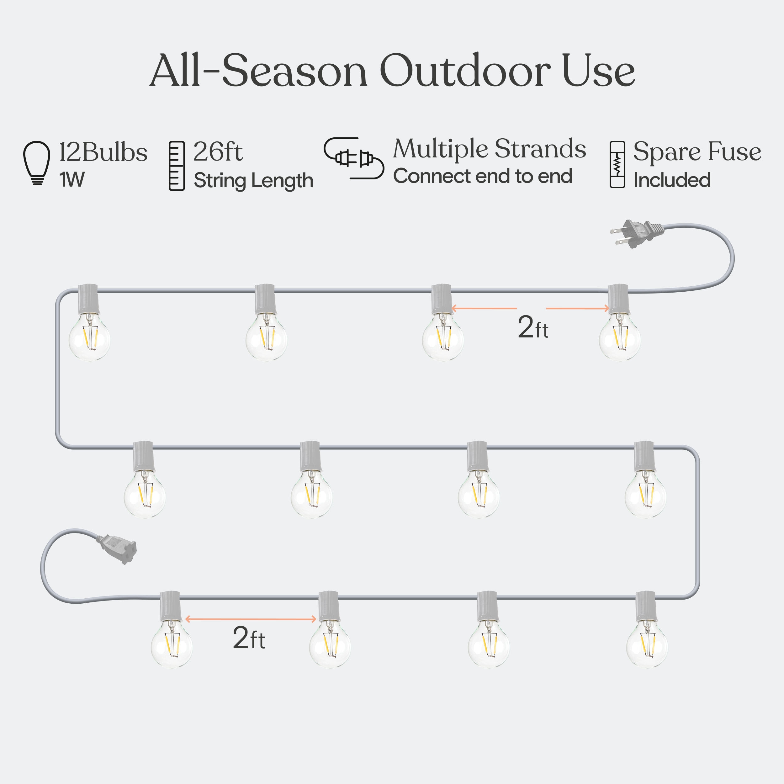 Brightech GF-TNXY-XCPD Patio-String-Lights - View #5