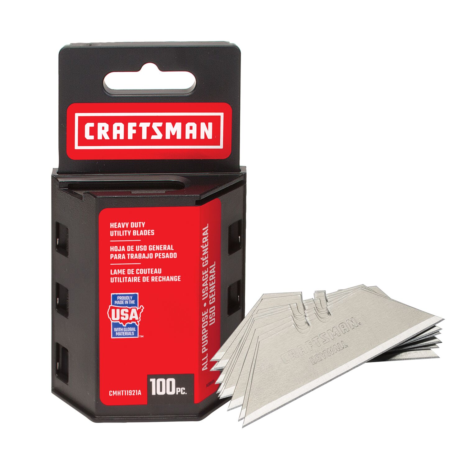 CRAFTSMAN Carbon Steel 3/4-in Utility Razor Blade(10-Pack) in the