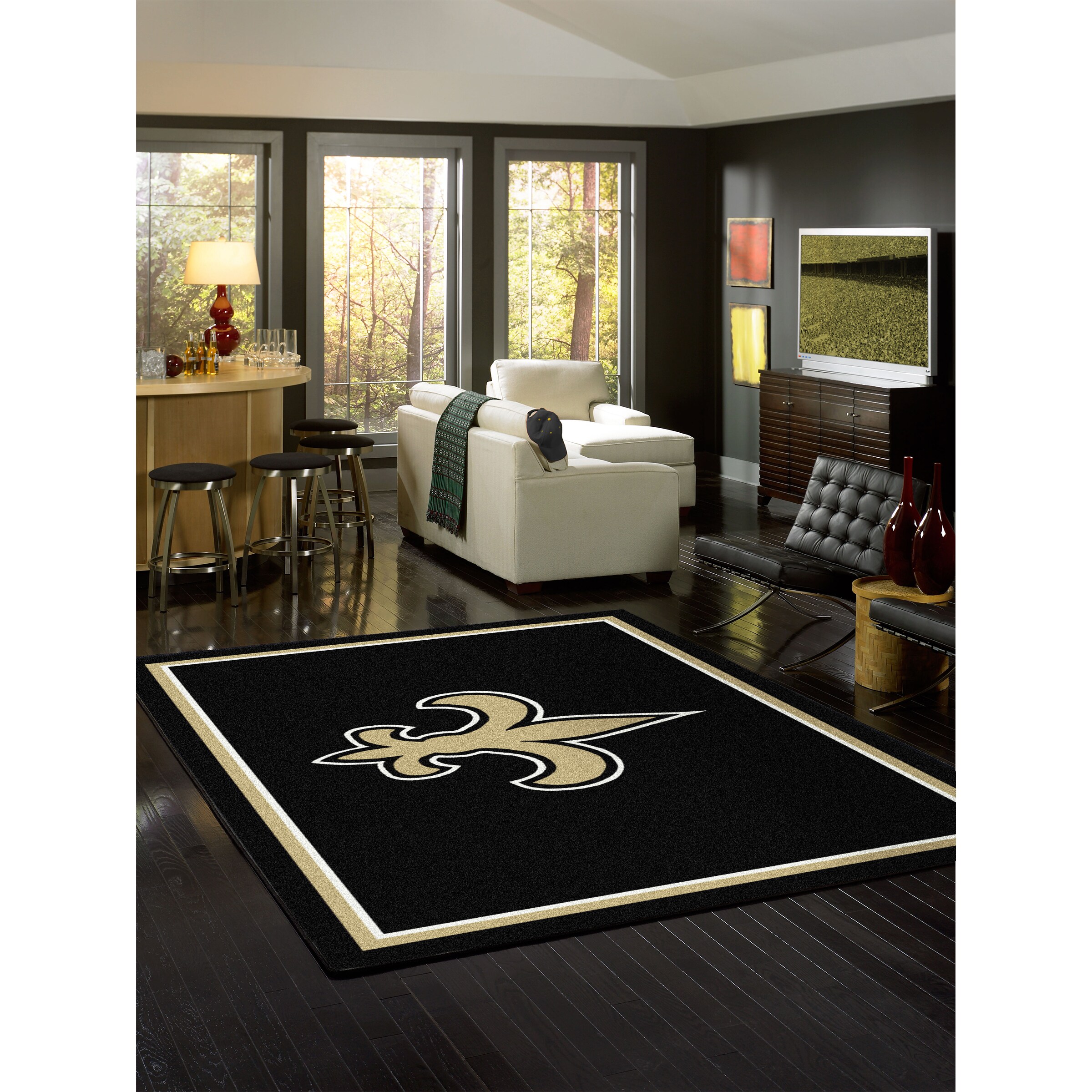 New Orleans Saints NFL Area Rug For Christmas Living Room Rug