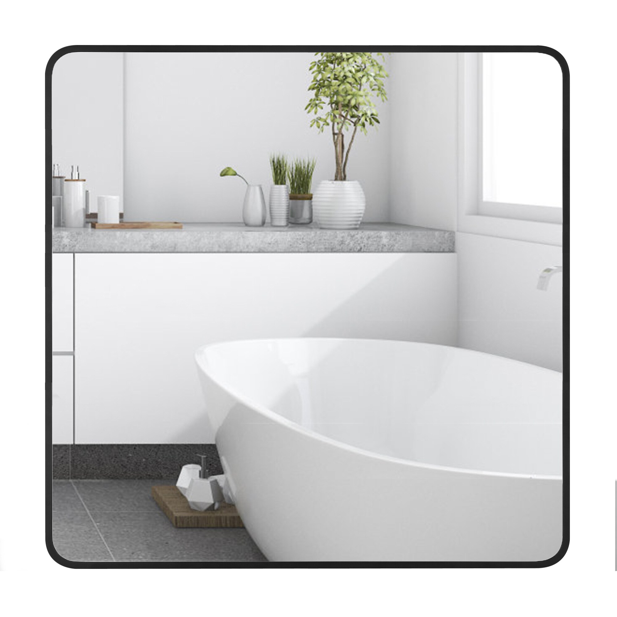 GETLEDEL MR-2711-BK Framed-Bath-Mirrors - View #8