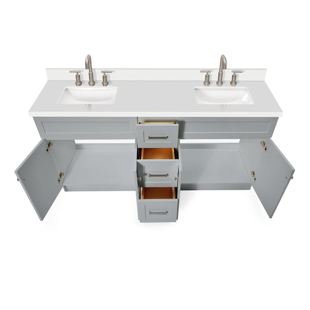 ARIEL F073D-WQ-VO-GRY Bath-Vanity-Combo - View #6