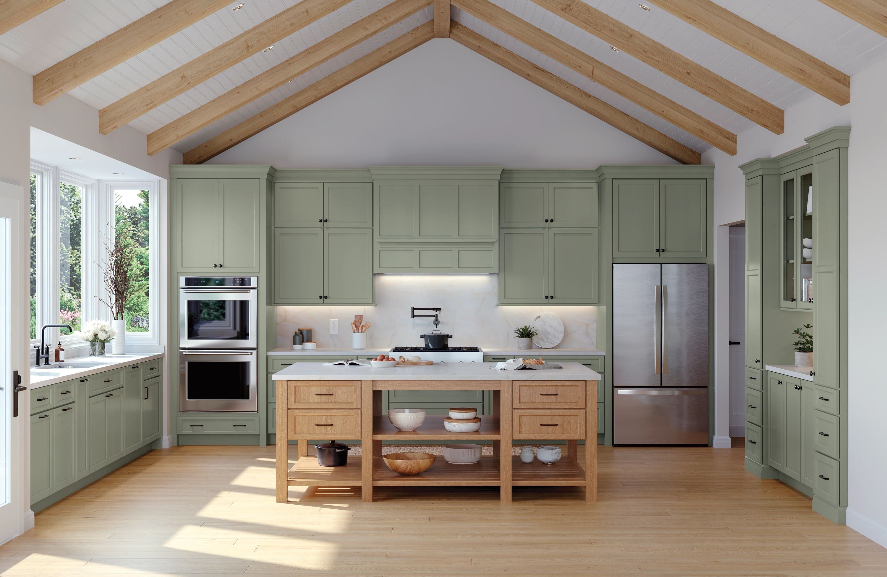 Schuler Cabinetry Matheson 14.5-in W x 17.5-in H Pistachio Painted ...