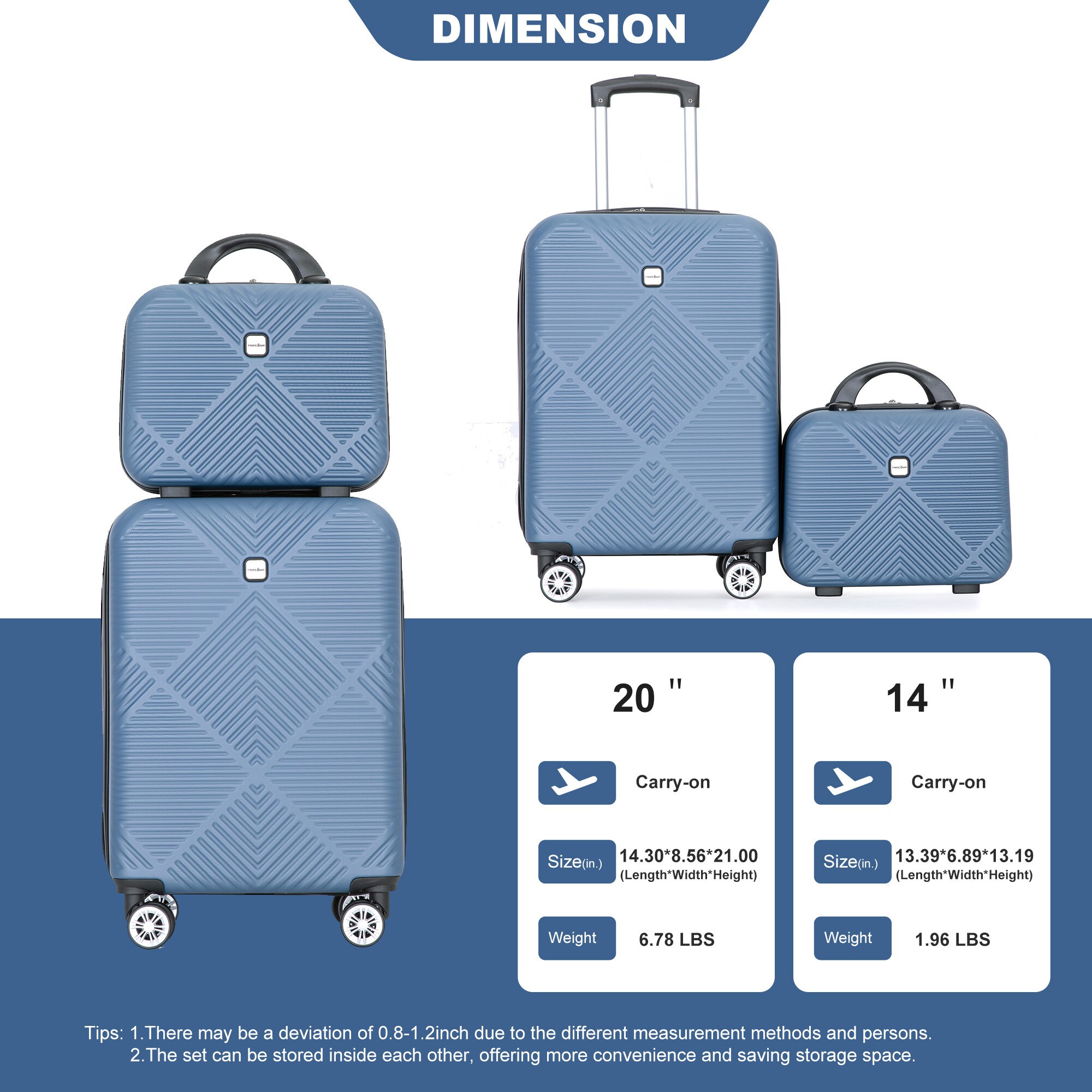 SINOFURN SYD9400017BL Luggage-And-Luggage-Sets - View #10