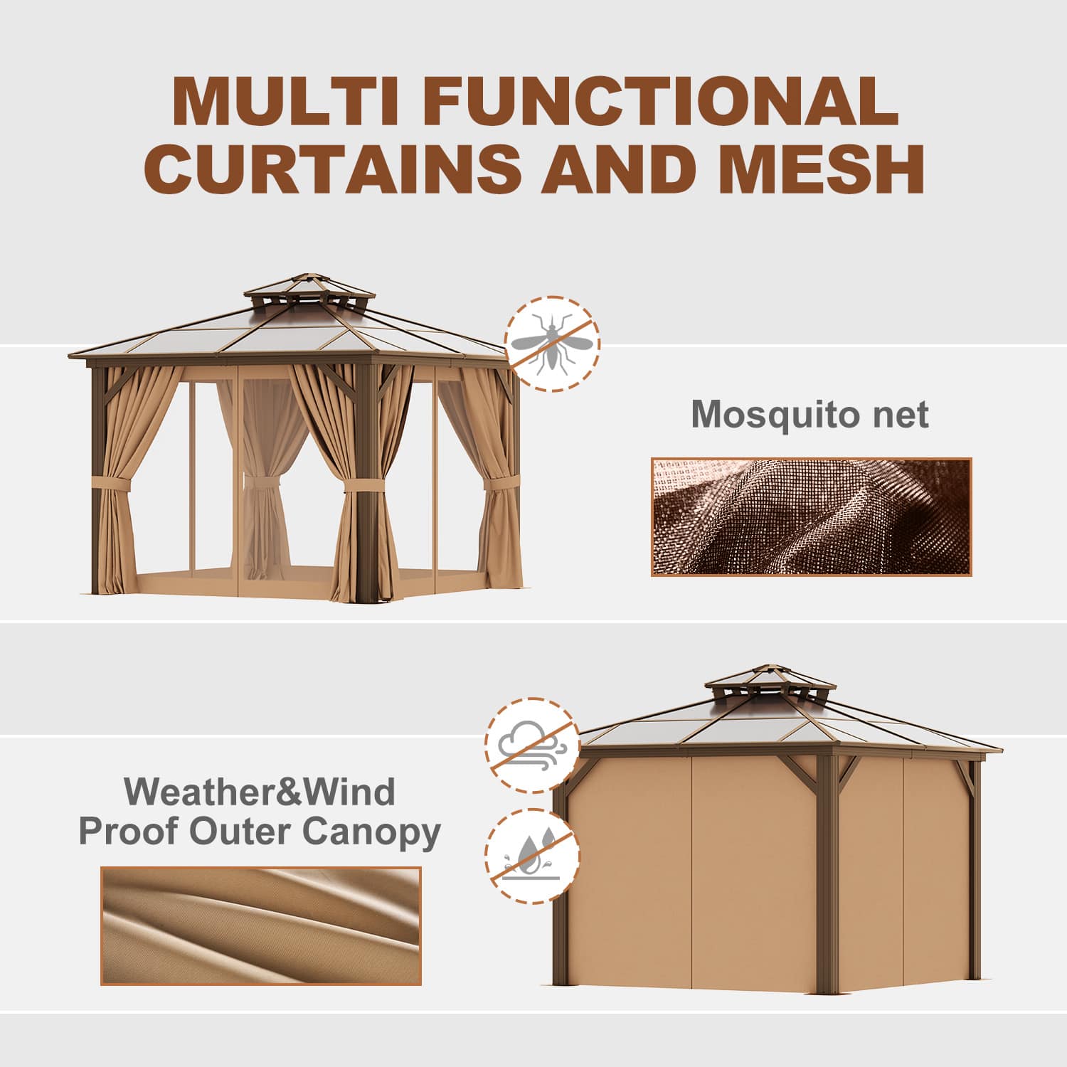 Sunmthink GBSM36R02 Wood-Resin-Gazebos - View #6