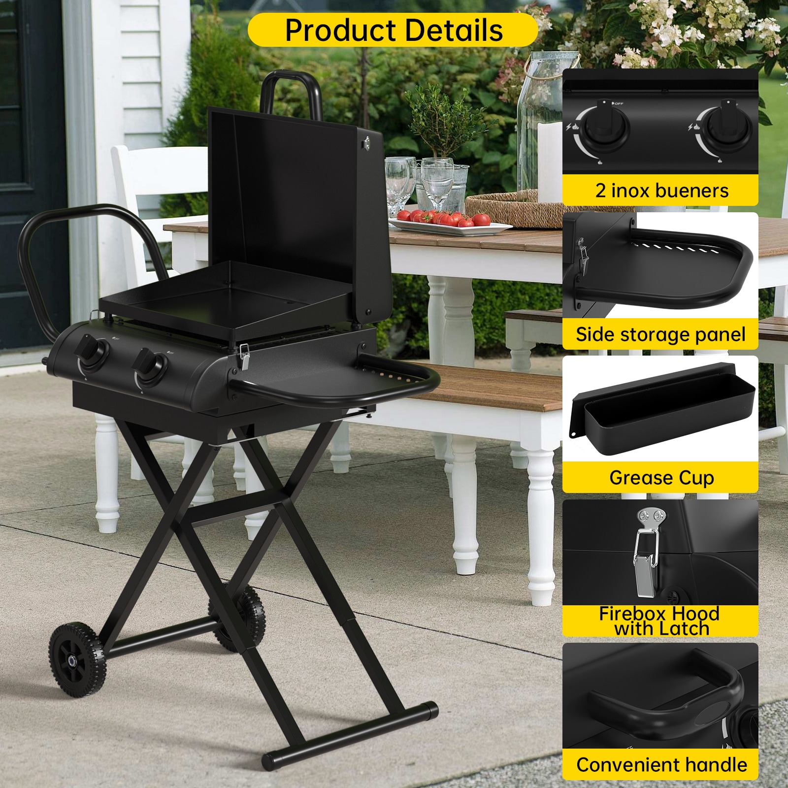 Topteng H054-A007 Gas-Grill - View #5