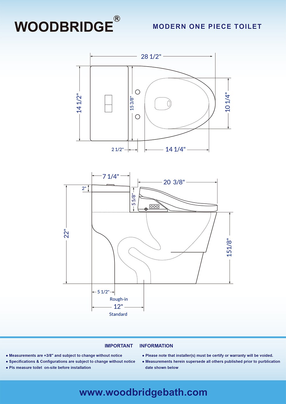 Woodbridge LT502 bidets - View #16