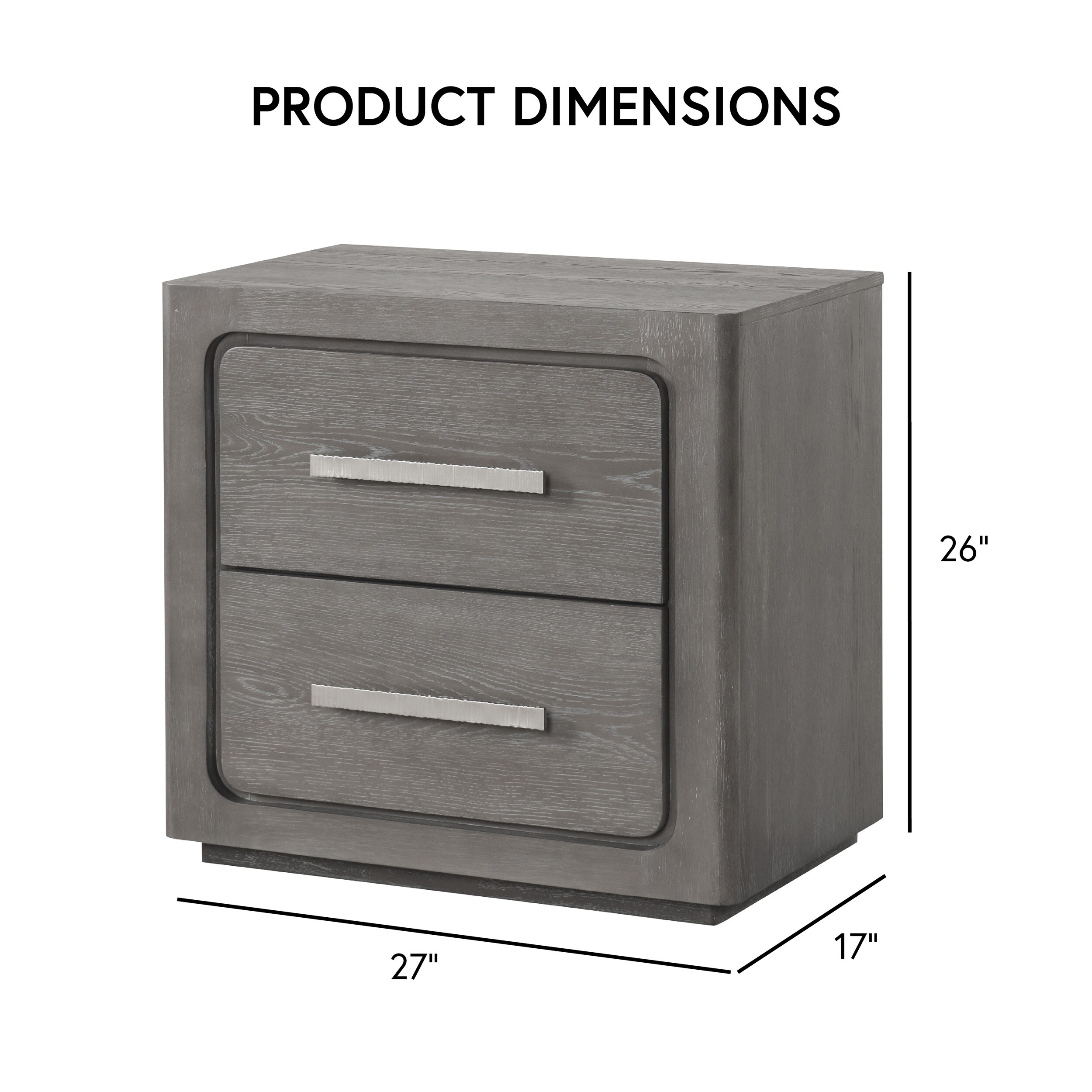 Furniture of America IDF-70100GY-N nightstands - View #3