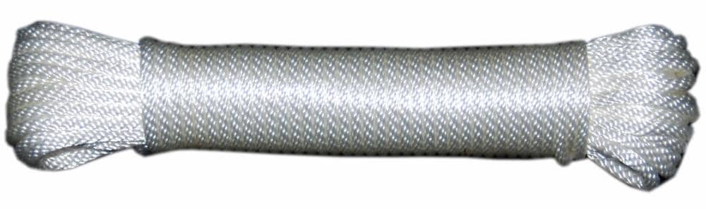 T.W. Evans Cordage 0.125-in x 100-ft Braided Nylon Rope (By-the-Roll) in  the Rope (By-the-Roll) department at