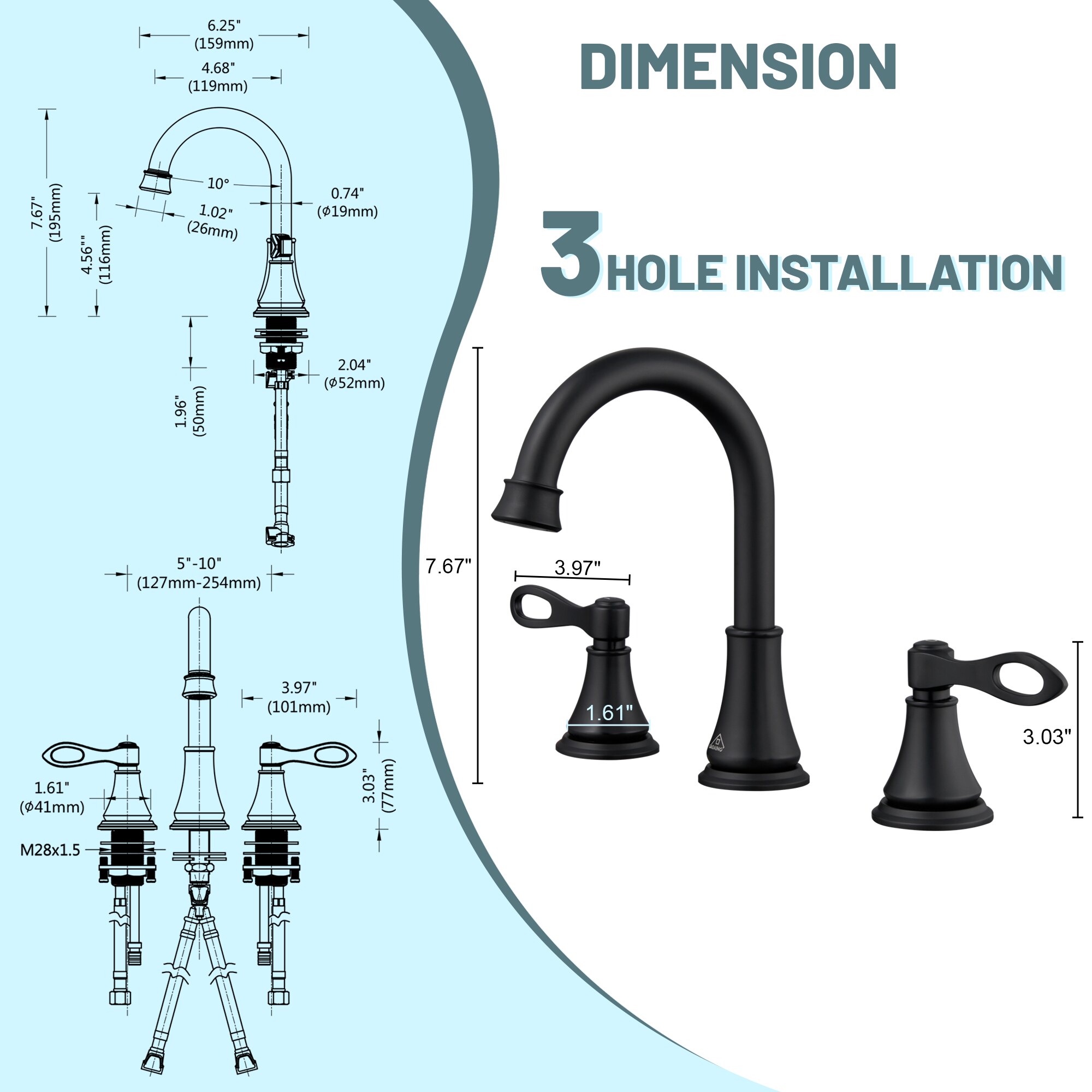 Clihome DG-KF08YH Lavatory-Faucets - View #7