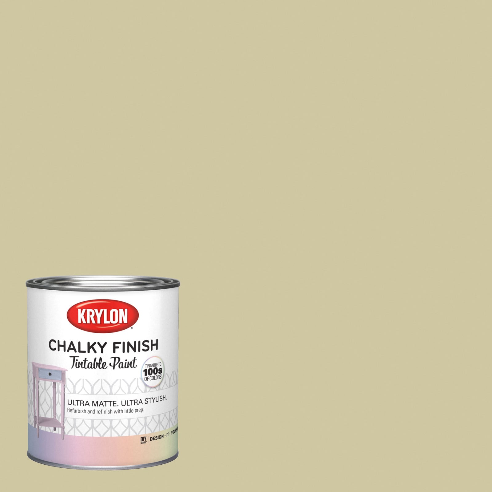 Krylon CI49-1693211 Water-based Clamshell Ci49 Chalky Paint (1-quart)