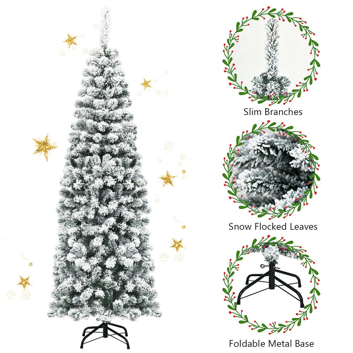 WELLFOR CM-HJY-22872 Artificial-Christmas-Trees - View #3