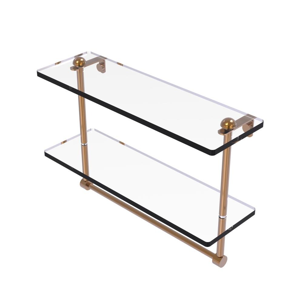 Allied Brass RC-2/16TB-BBR Brushed Bronze 2 -Tier Wall mount Bathroom Shelf ( 16-in x 12-in x 5-in )