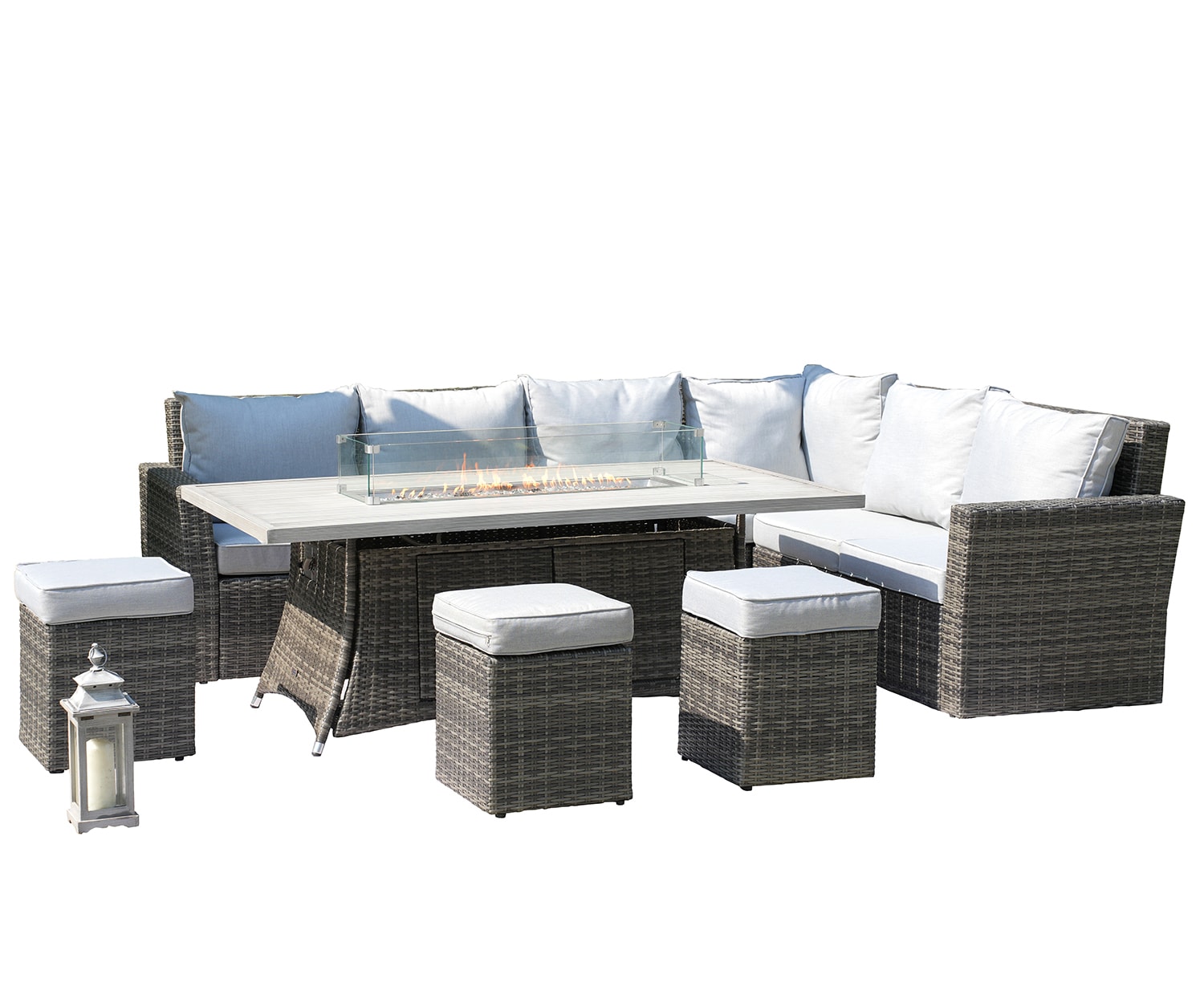 Direct Wicker DWG-2403RA-GR Patio-Conversation-Sets - View #4