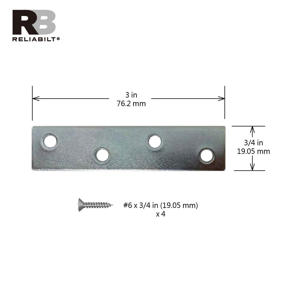 RELIABILT 22521ZCXLG Mending-Plates-Brackets-Braces - View #3