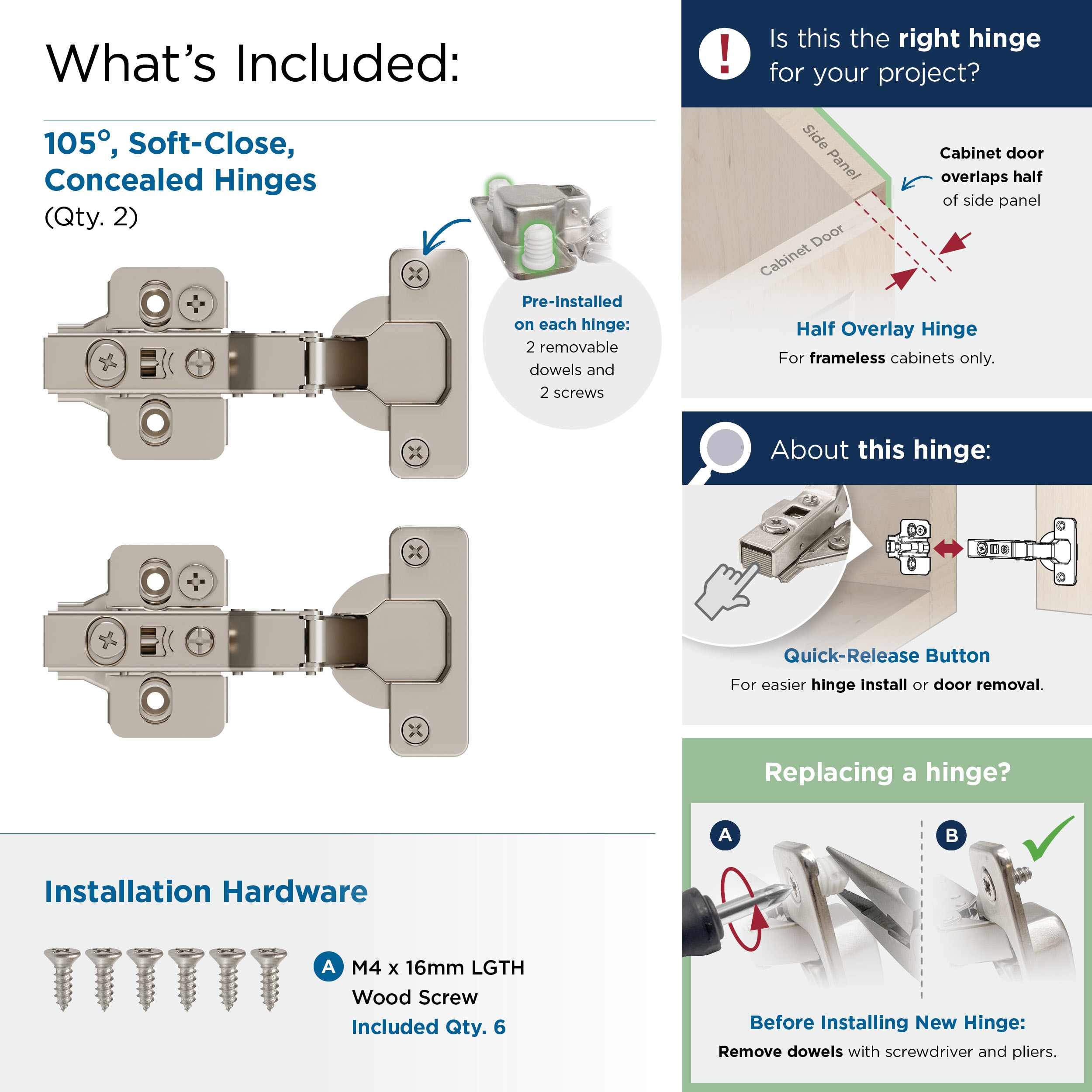 Amerock BP9238SCFR Cabinet-Hinges - View #4