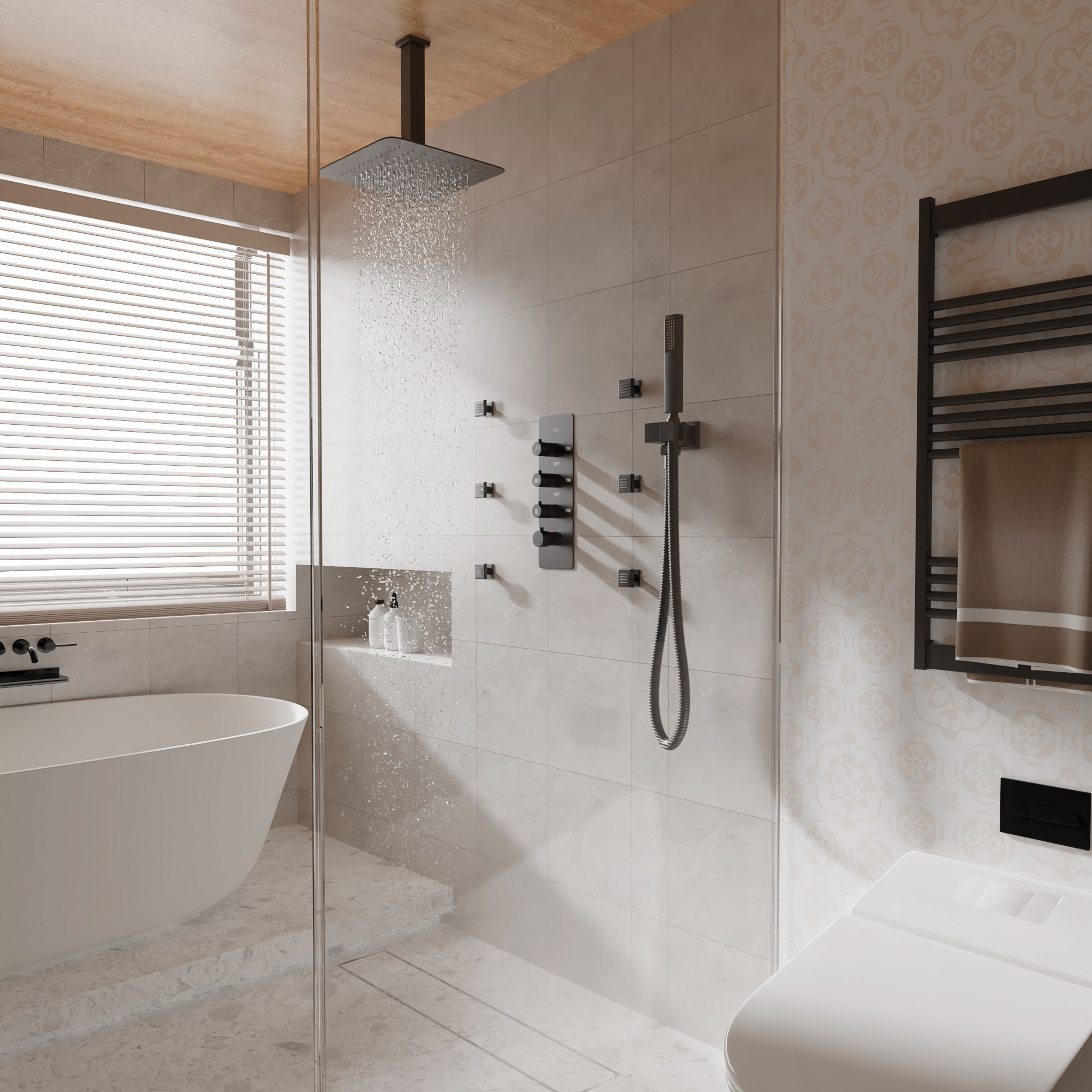 CASAINC TC05-VB Showerhead-Bar-Panels - View #3