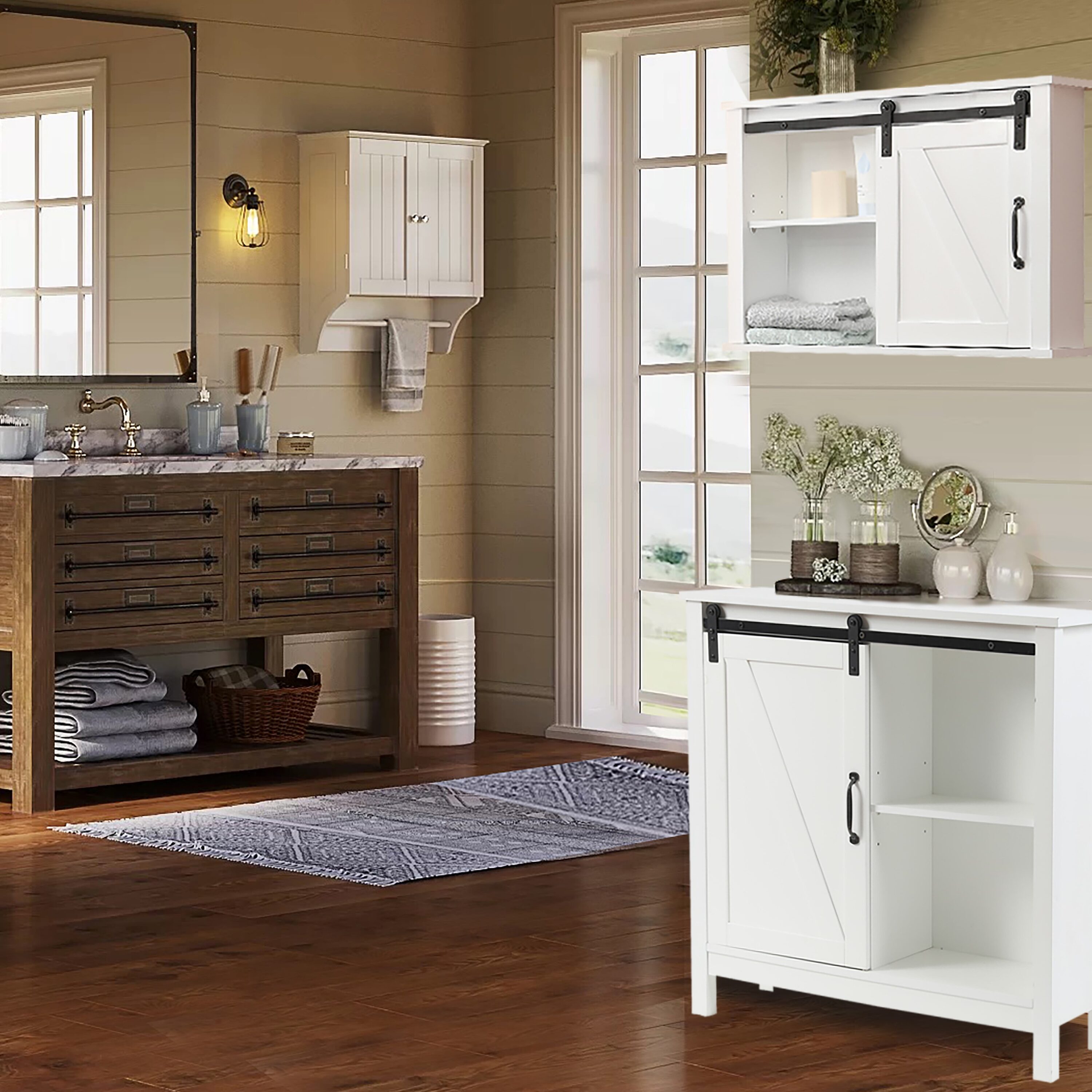 LuxenHome WHIF960 Linen-Cabinets - View #5