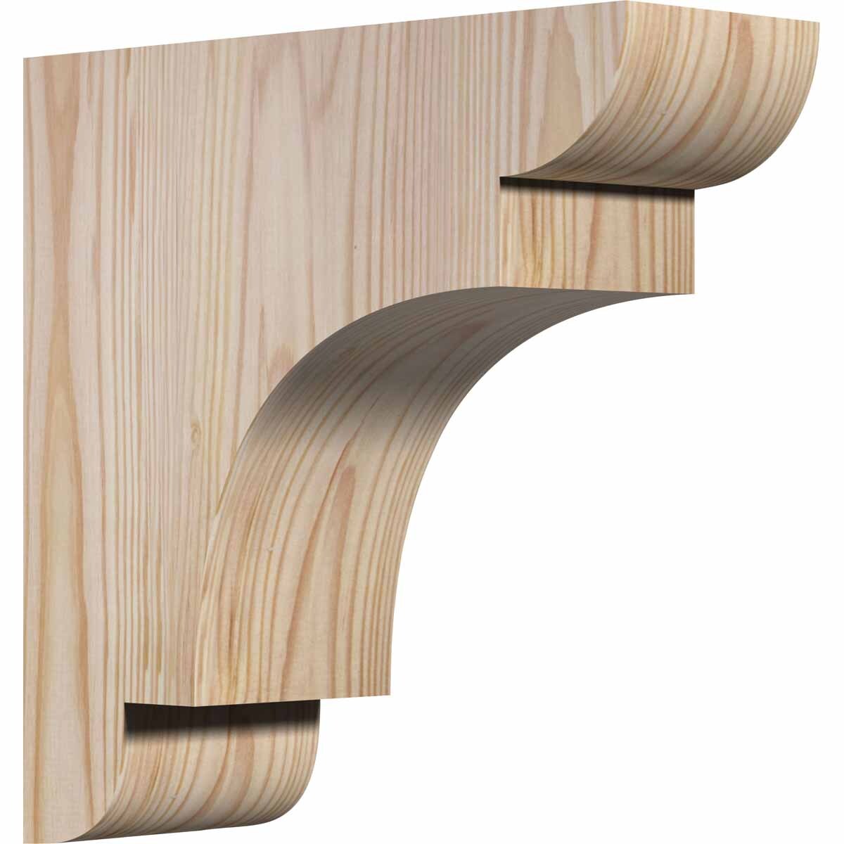 Ekena Millwork COR04X10X10NEB00SDF 3.5-in x 10-in x 10-in New brighton Unfinished Douglas fir Wood Paintable/Stainable Corbel