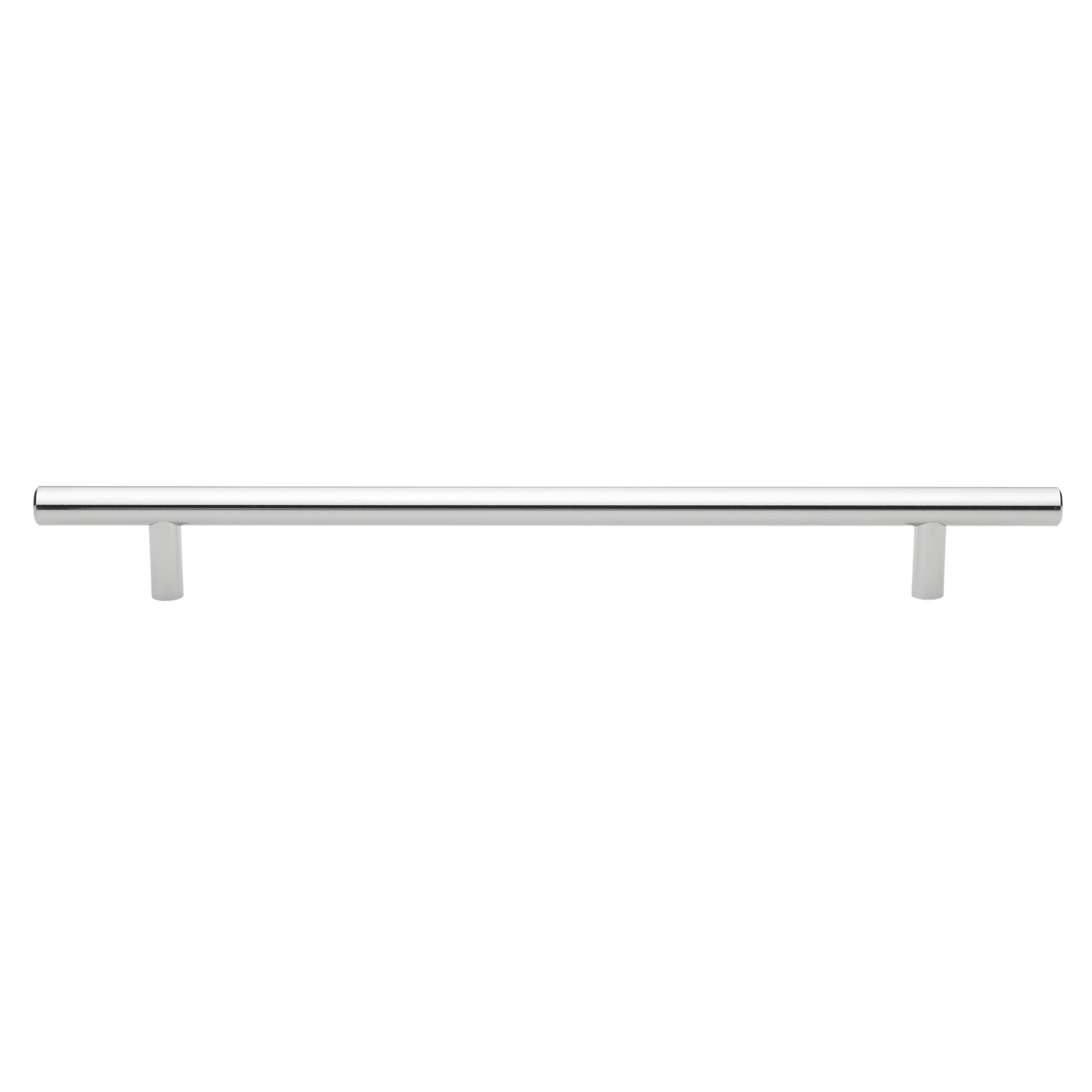 GlideRite Hardware 5012-228-PC-10 9 Inch Center-to-Center Polished Chrome Modern Cabinet Hardware Handle - 5012-228-PC
