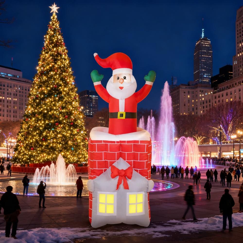 7ft Christmas Inflatable Santa Claus Figure Indoor Party Decor