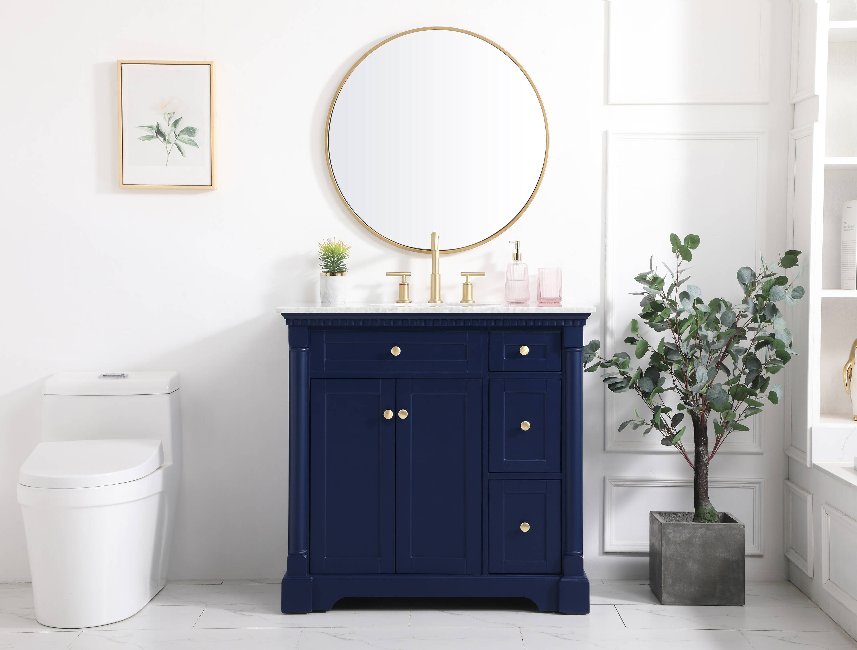 Elegant Decor HF159108BL Bath-Vanity-Combo - View #5