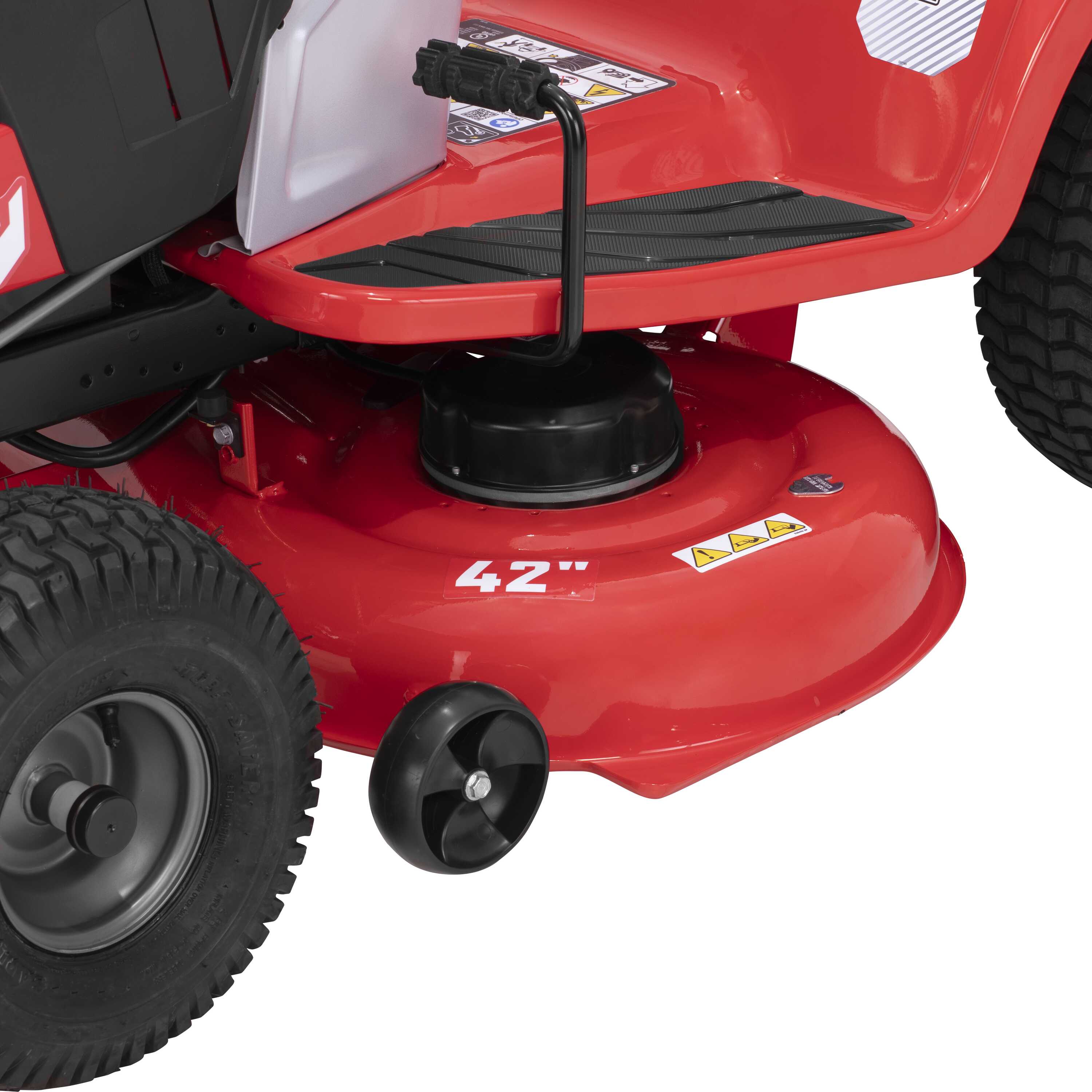 CRAFTSMAN Craftsman BatteryPowered Rider 42in Lithium Ion Electric Riding Lawn Mower in the