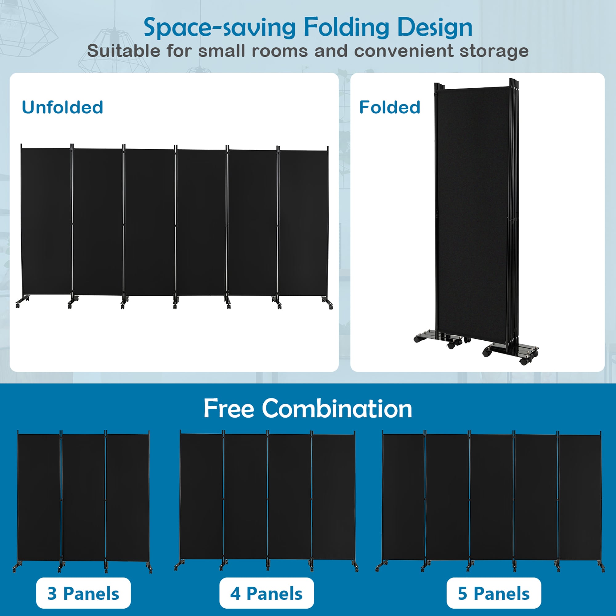 Goplus LWS00395 Indoor-Privacy-Screens - View #9